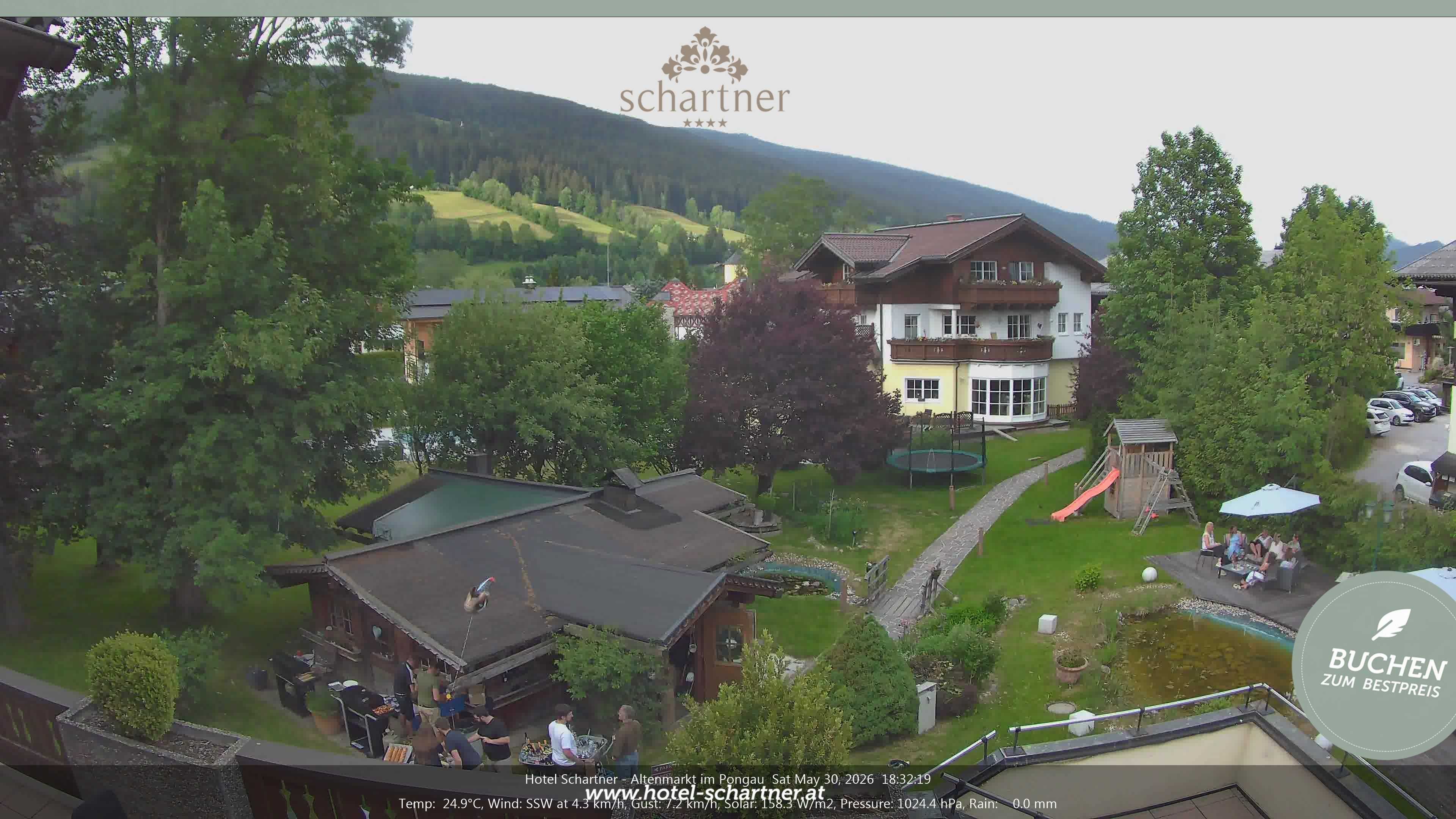 Archiv Foto Webcam Altenmarkt: Hotel Schartner