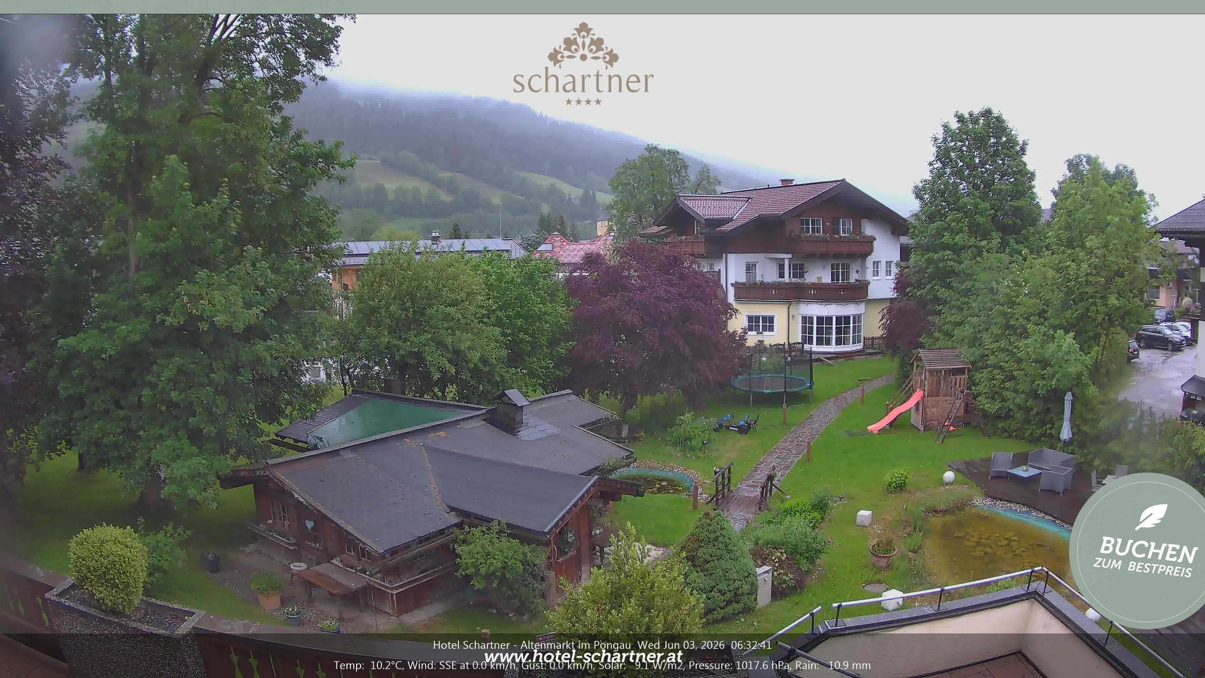 Archiv Foto Webcam Altenmarkt: Hotel Schartner