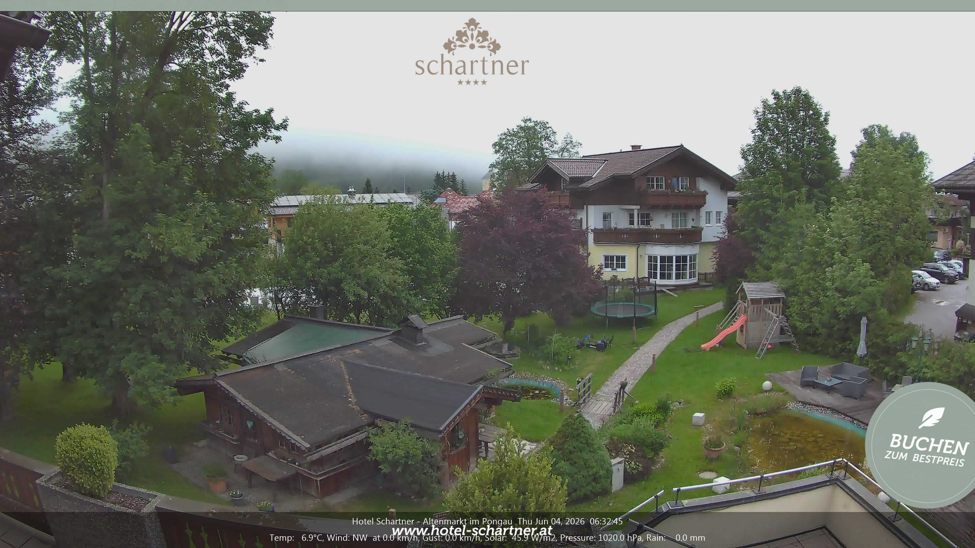 Archiv Foto Webcam Altenmarkt: Hotel Schartner