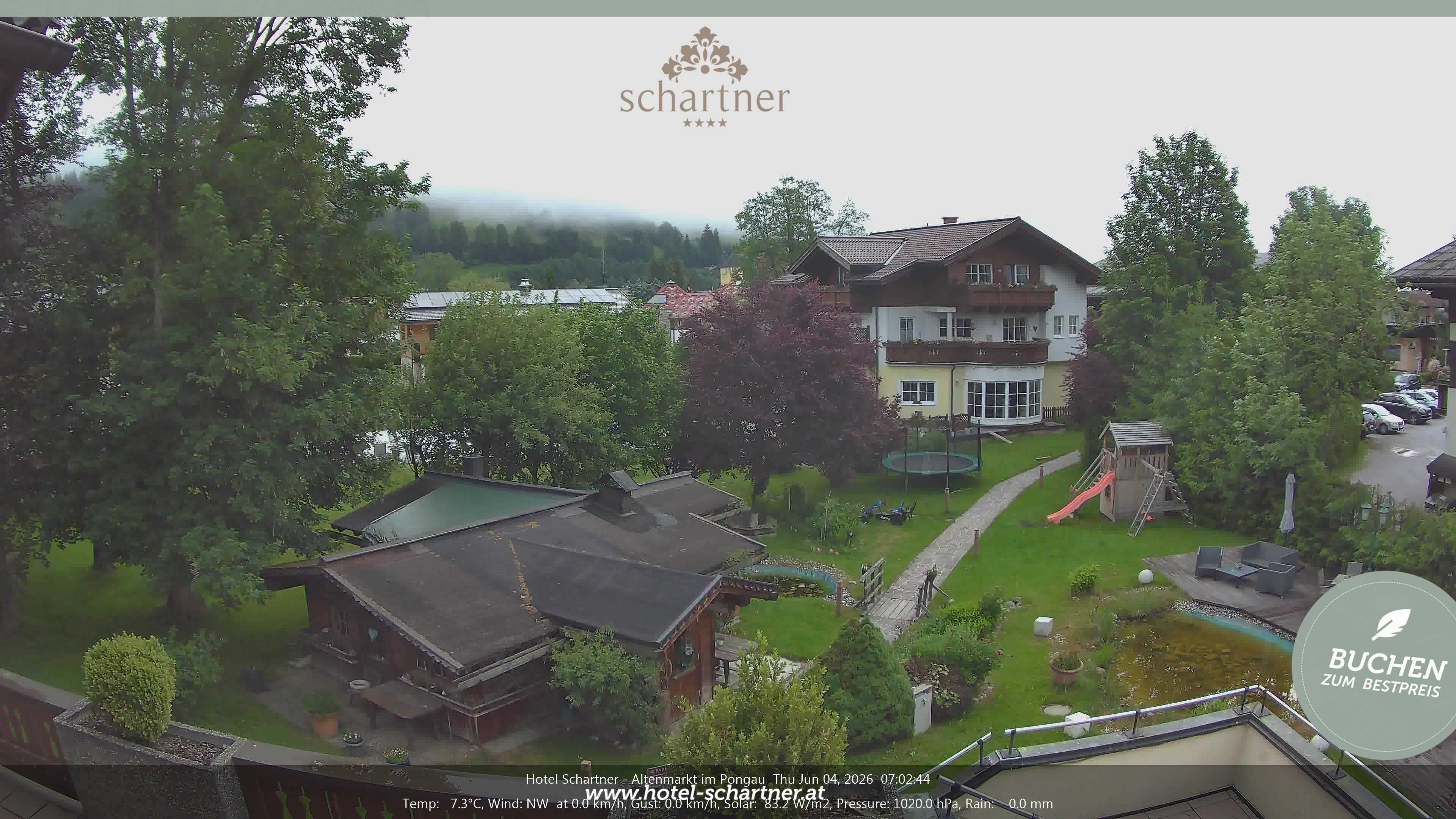 Archiv Foto Webcam Altenmarkt: Hotel Schartner