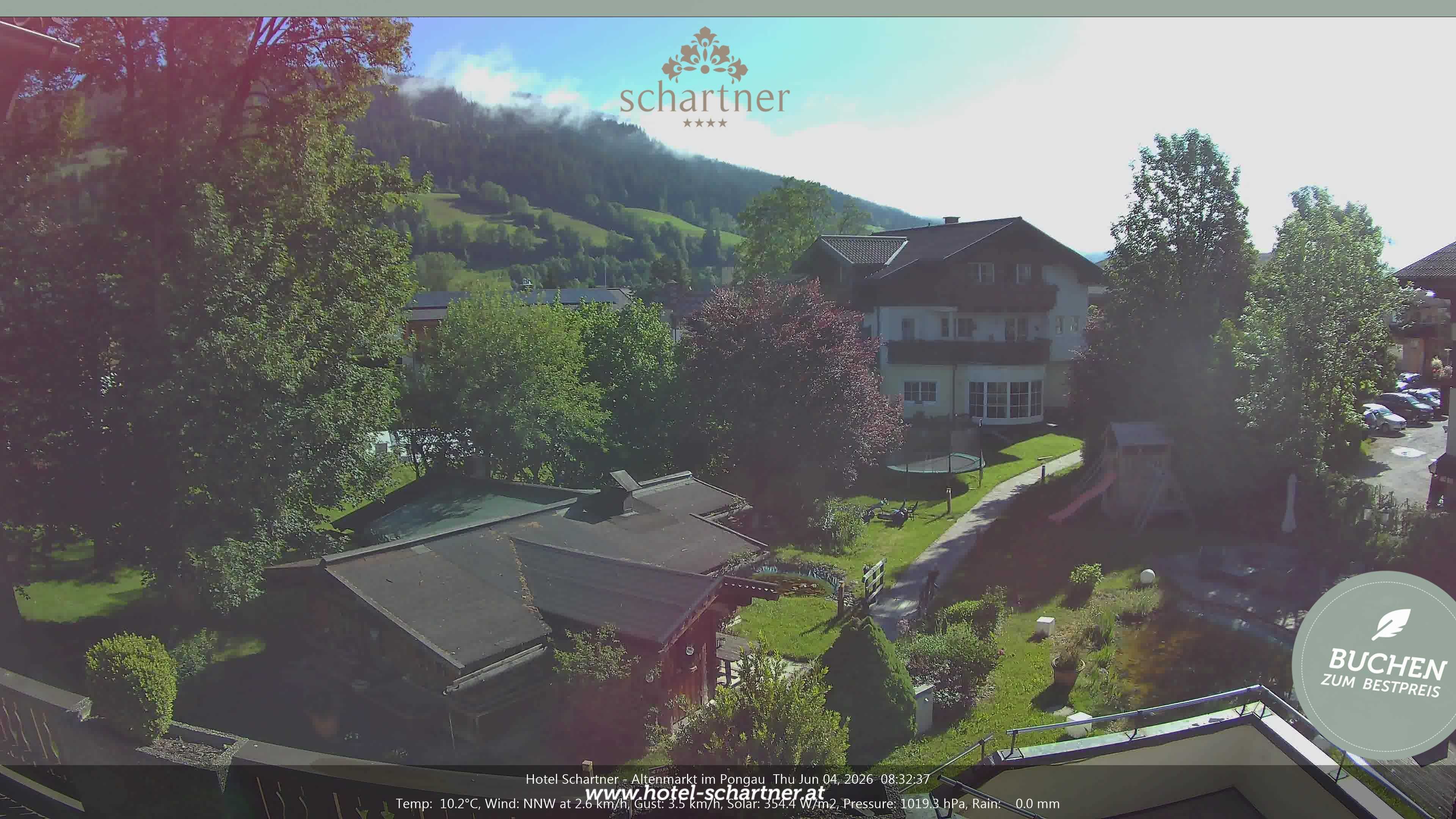 Archiv Foto Webcam Altenmarkt: Hotel Schartner