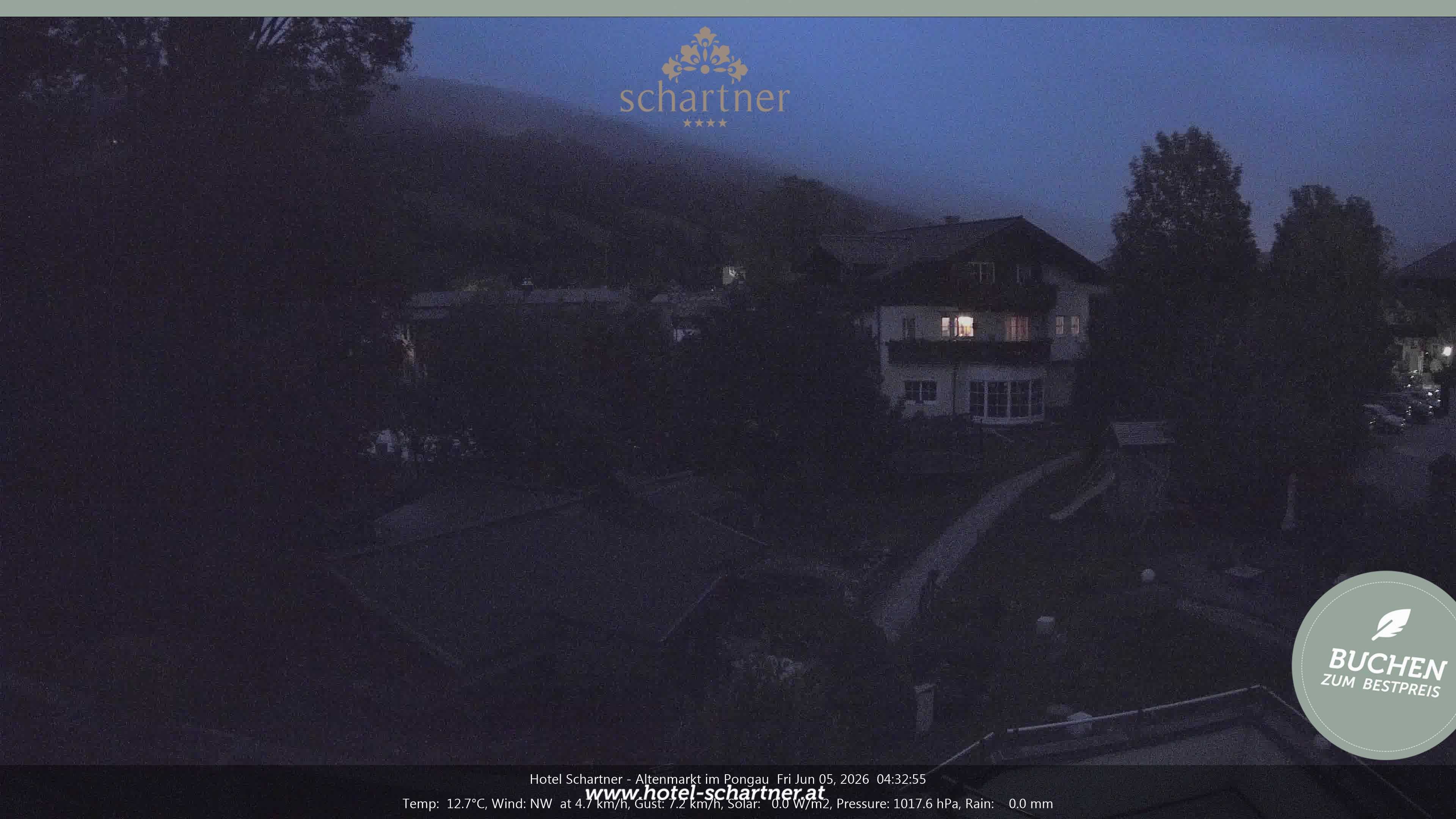 Archiv Foto Webcam Altenmarkt: Hotel Schartner
