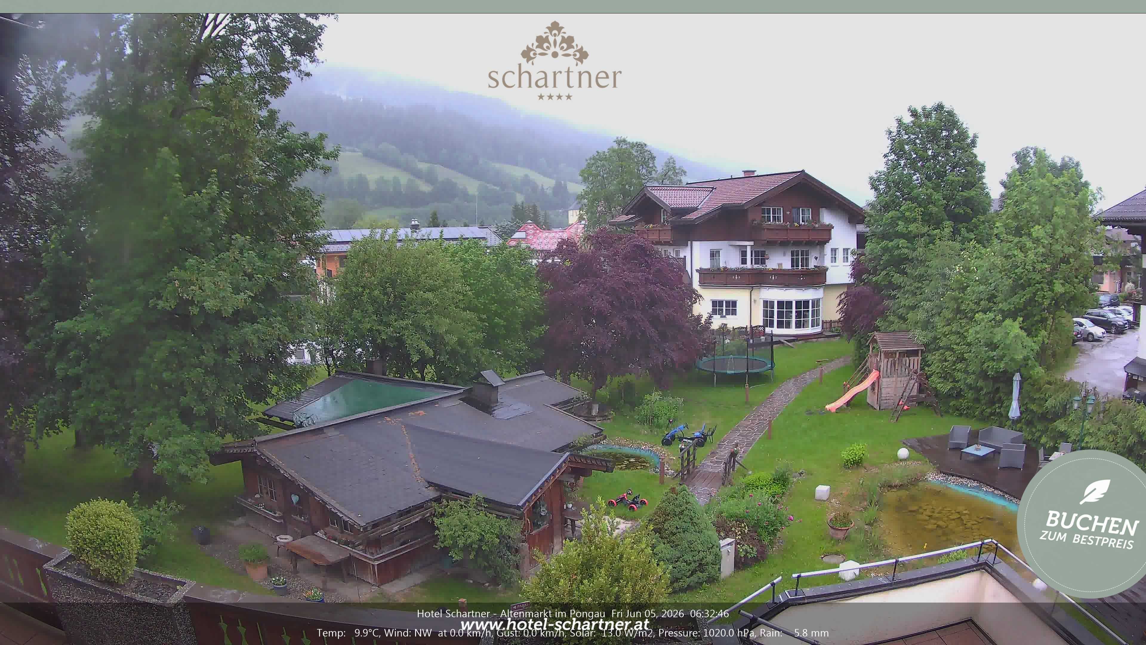 Archiv Foto Webcam Altenmarkt: Hotel Schartner