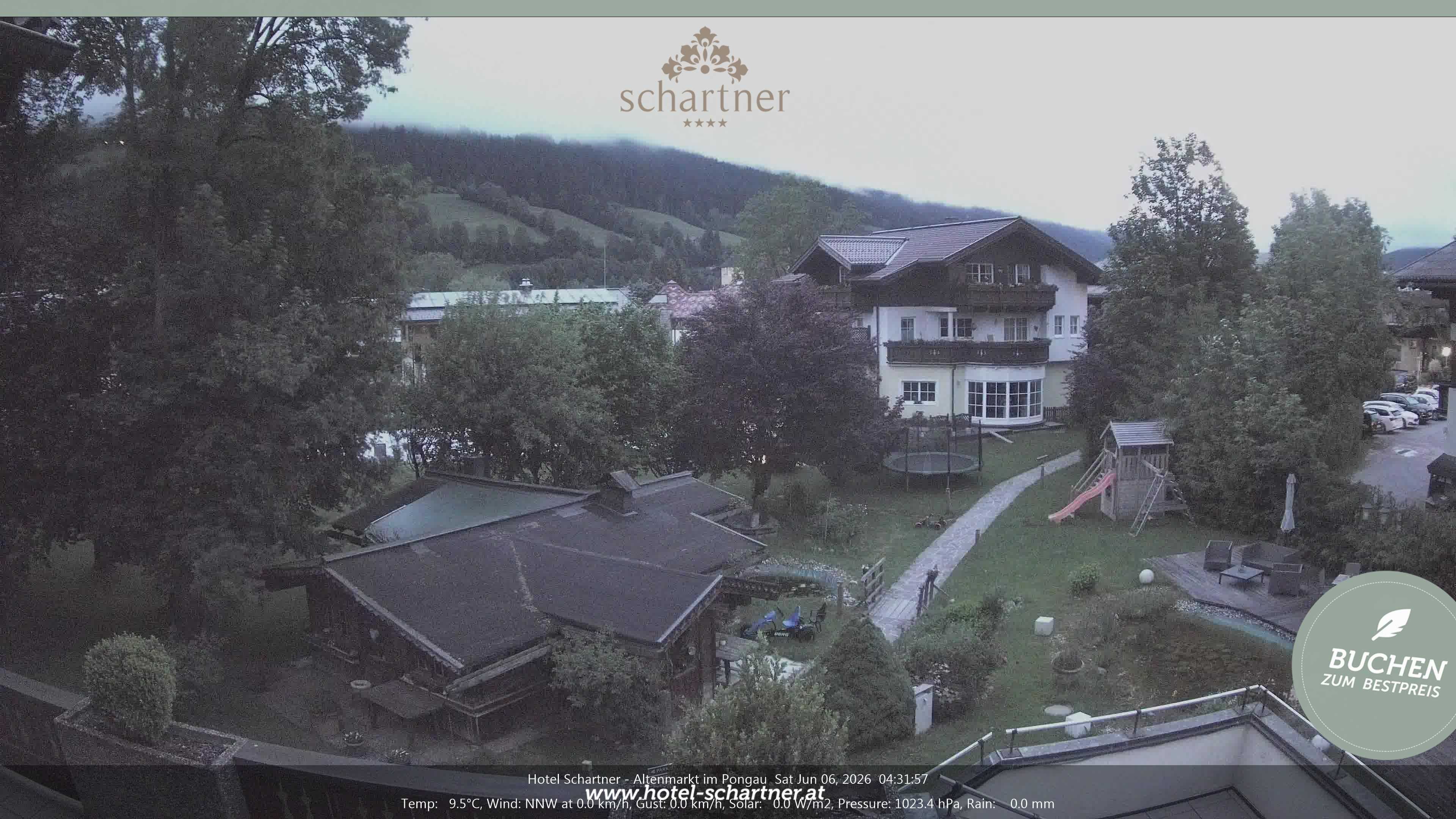Archived image Webcam Altenmarkt im Pongau: Hotel Schartner