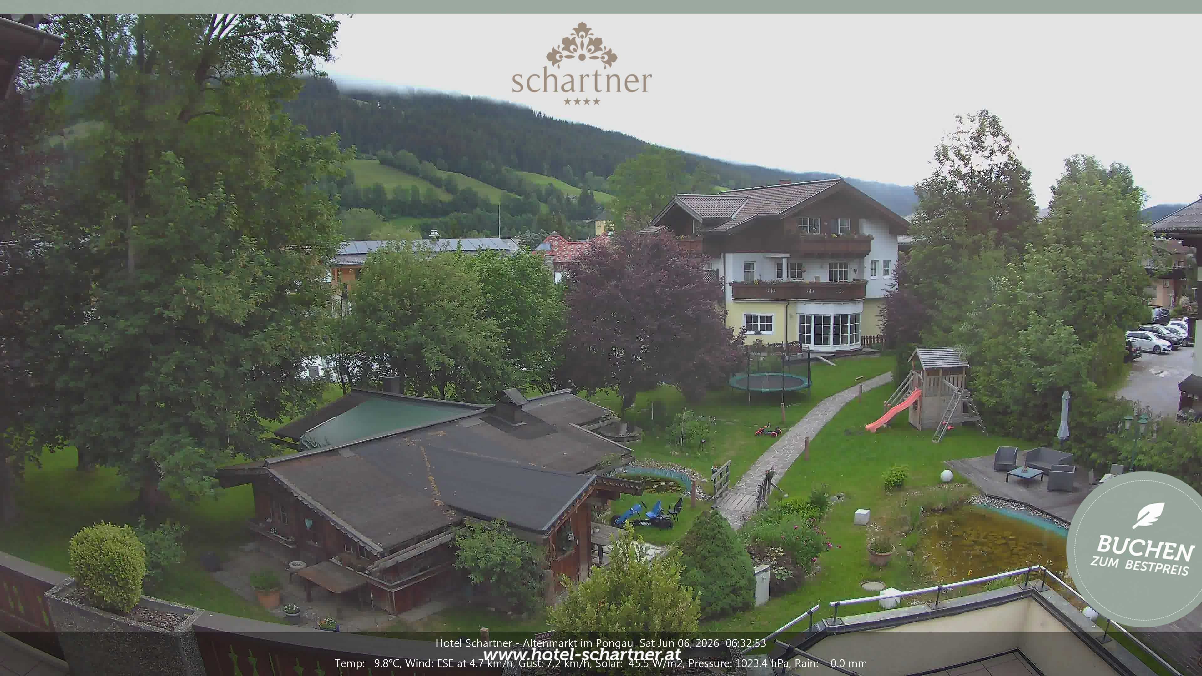 Archived image Webcam Altenmarkt im Pongau: Hotel Schartner