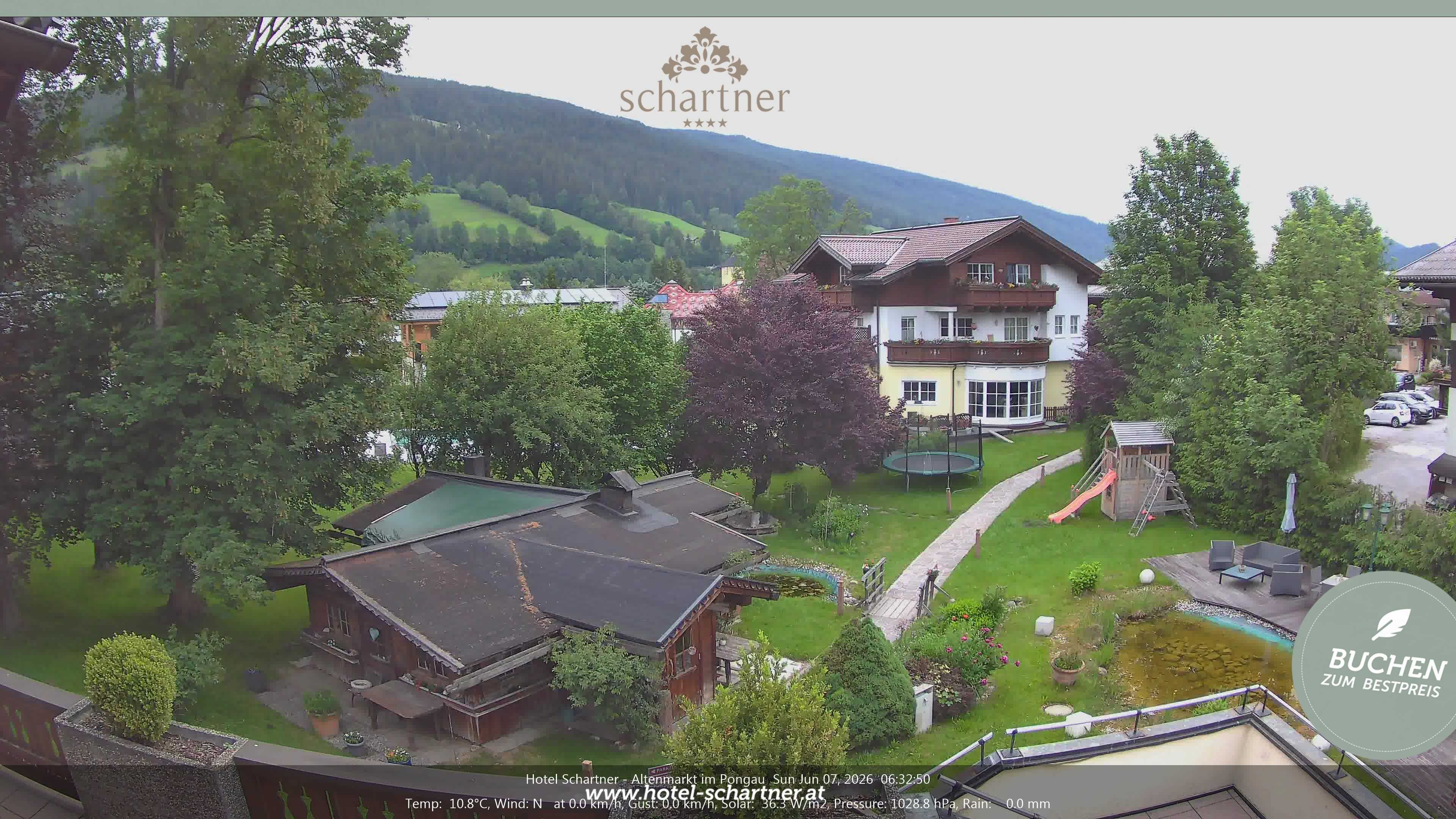 Archiv Foto Webcam Altenmarkt: Hotel Schartner