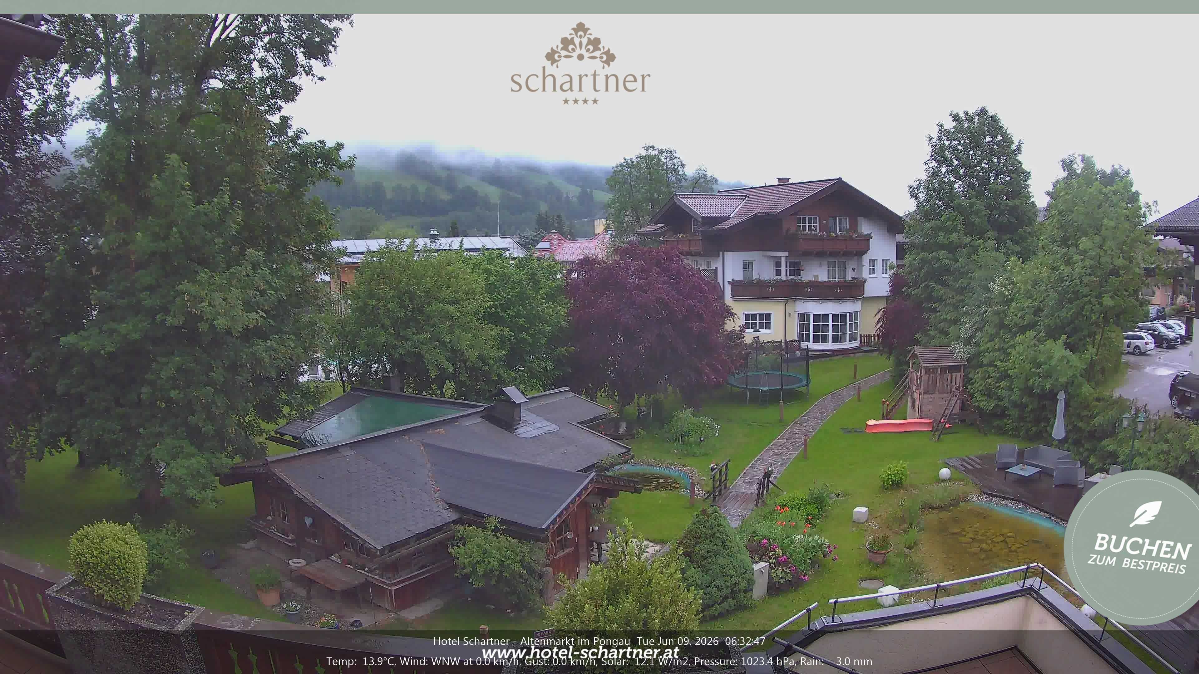 Archiv Foto Webcam Altenmarkt: Hotel Schartner