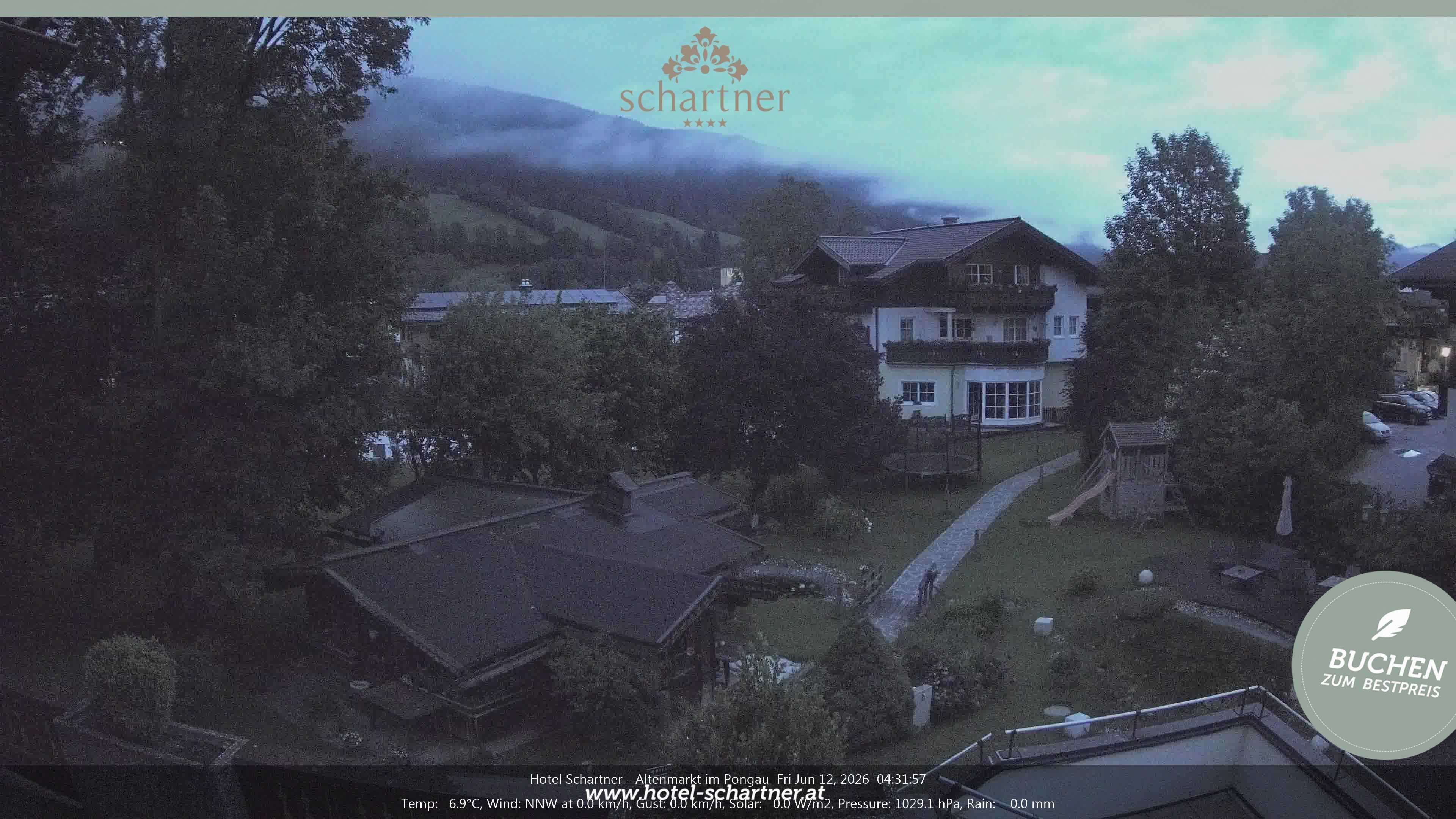 Archiv Foto Webcam Altenmarkt: Hotel Schartner