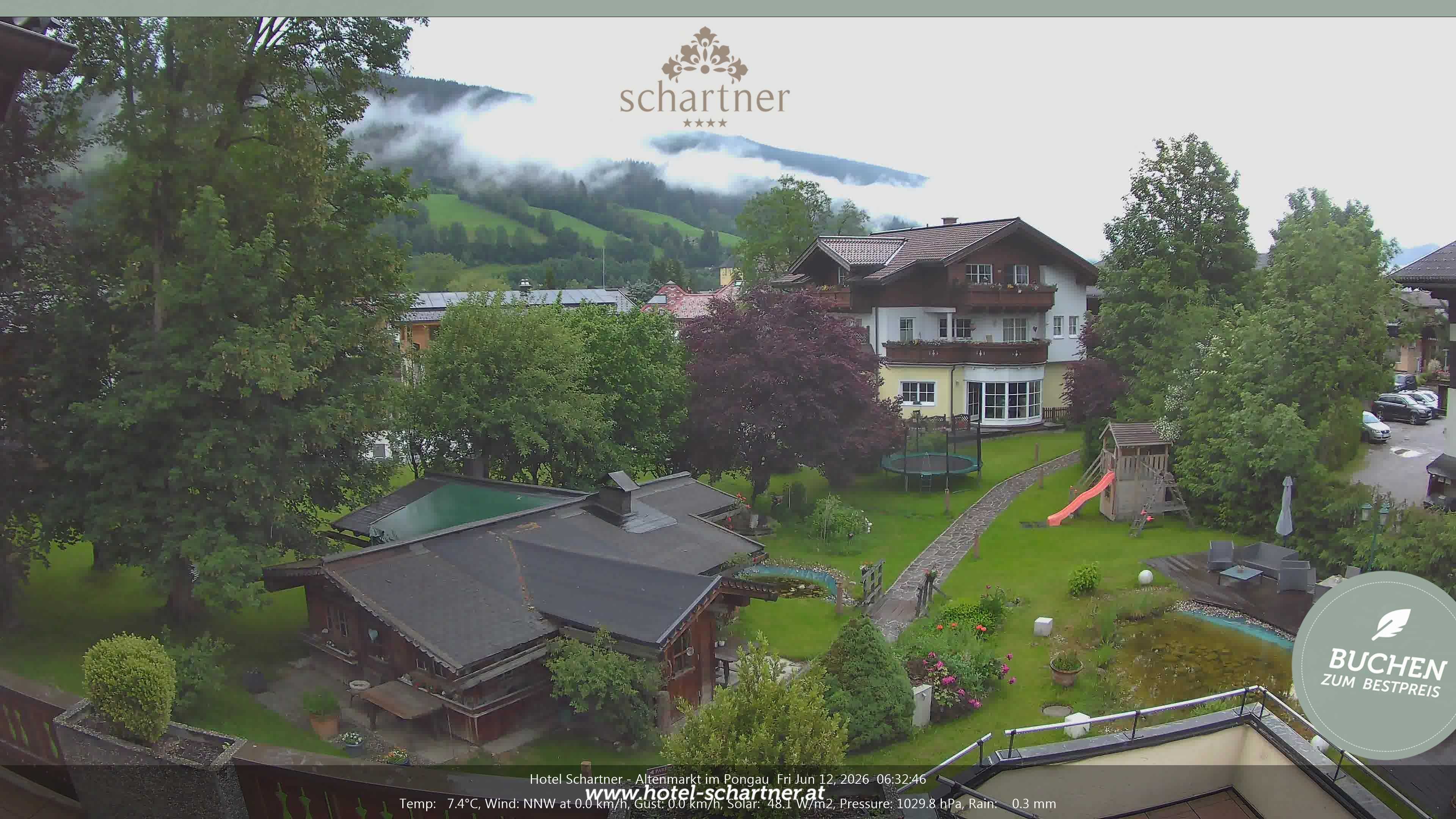 Archiv Foto Webcam Altenmarkt: Hotel Schartner