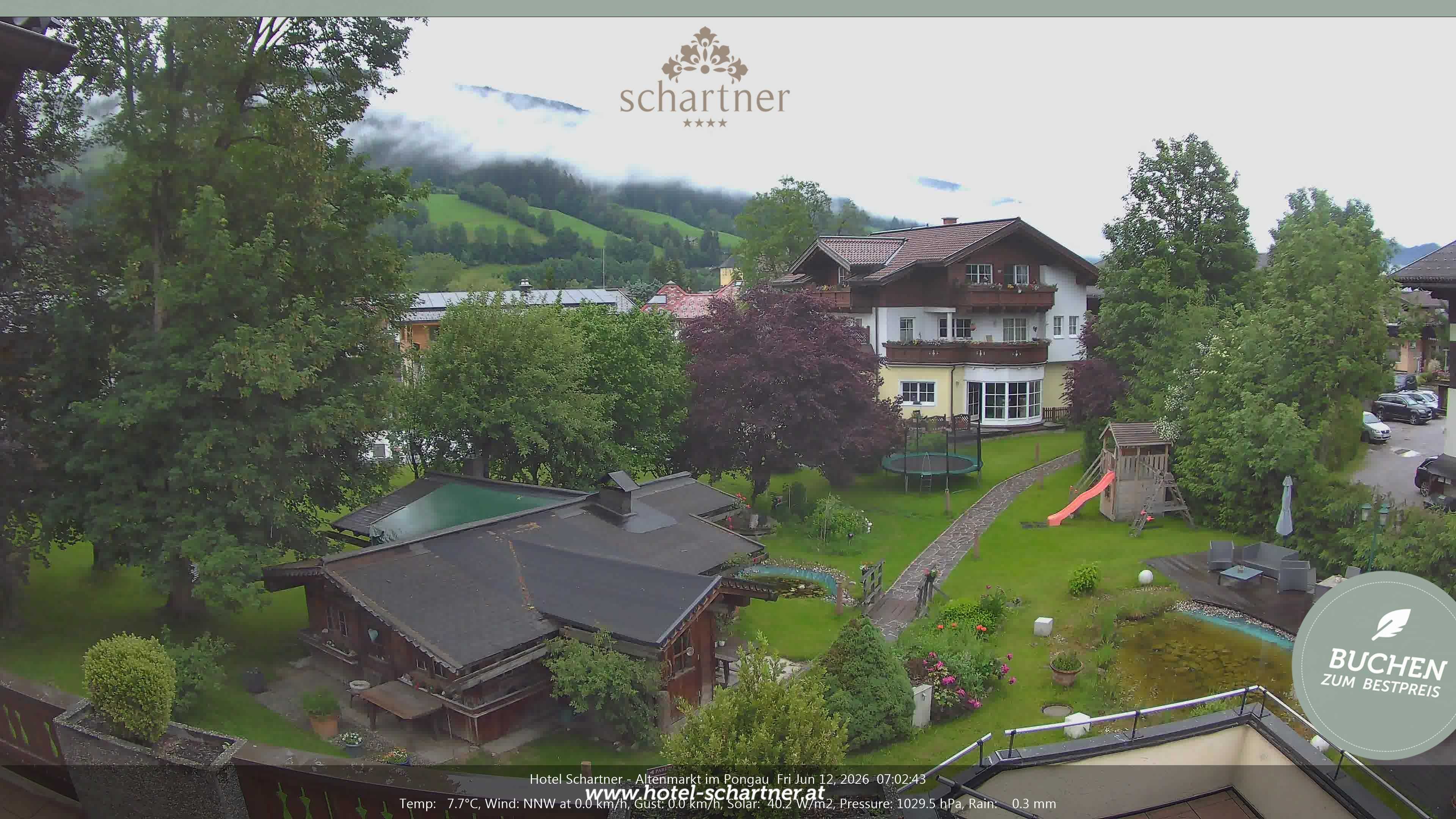 Archiv Foto Webcam Altenmarkt: Hotel Schartner
