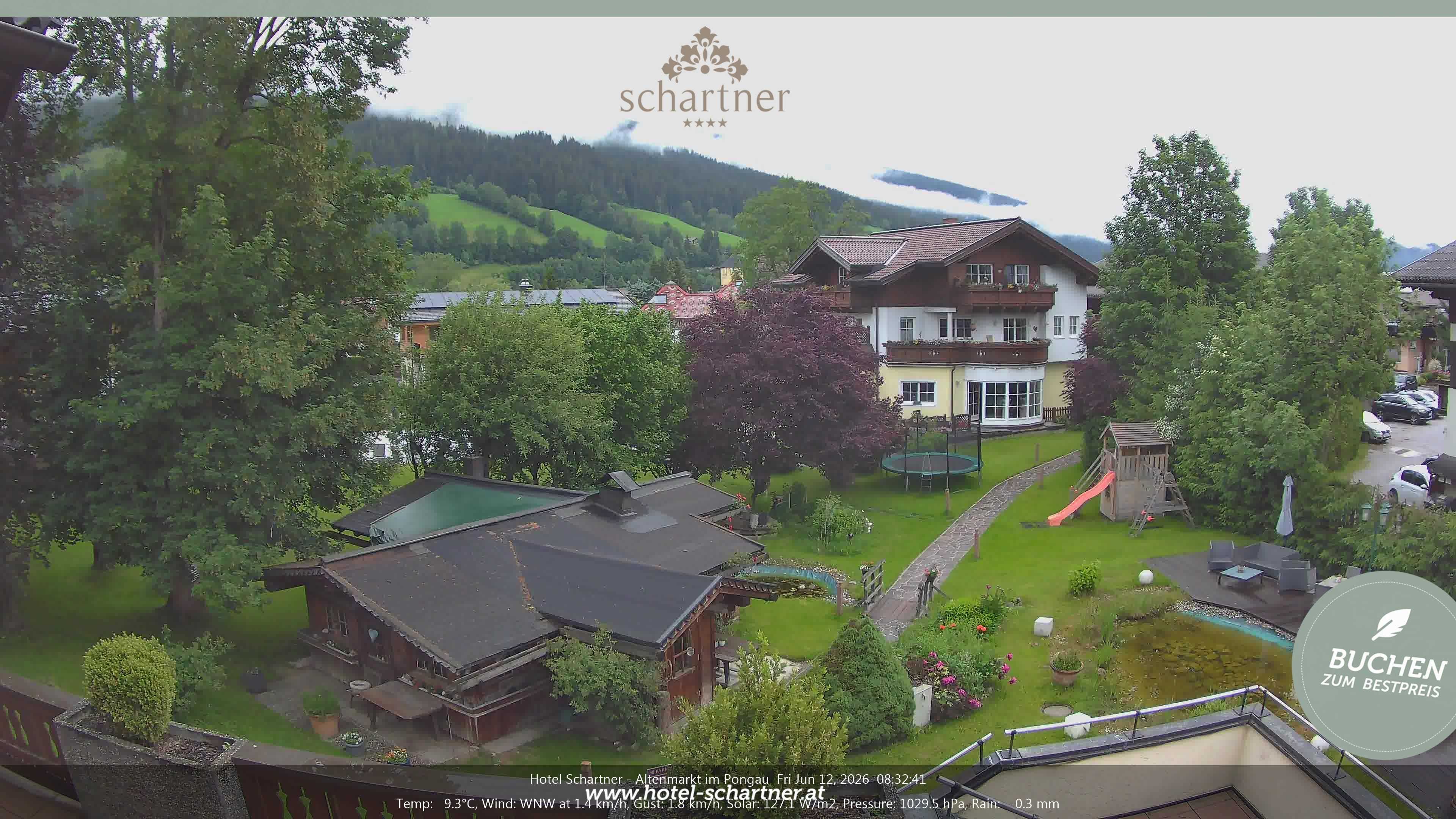 Archiv Foto Webcam Altenmarkt: Hotel Schartner