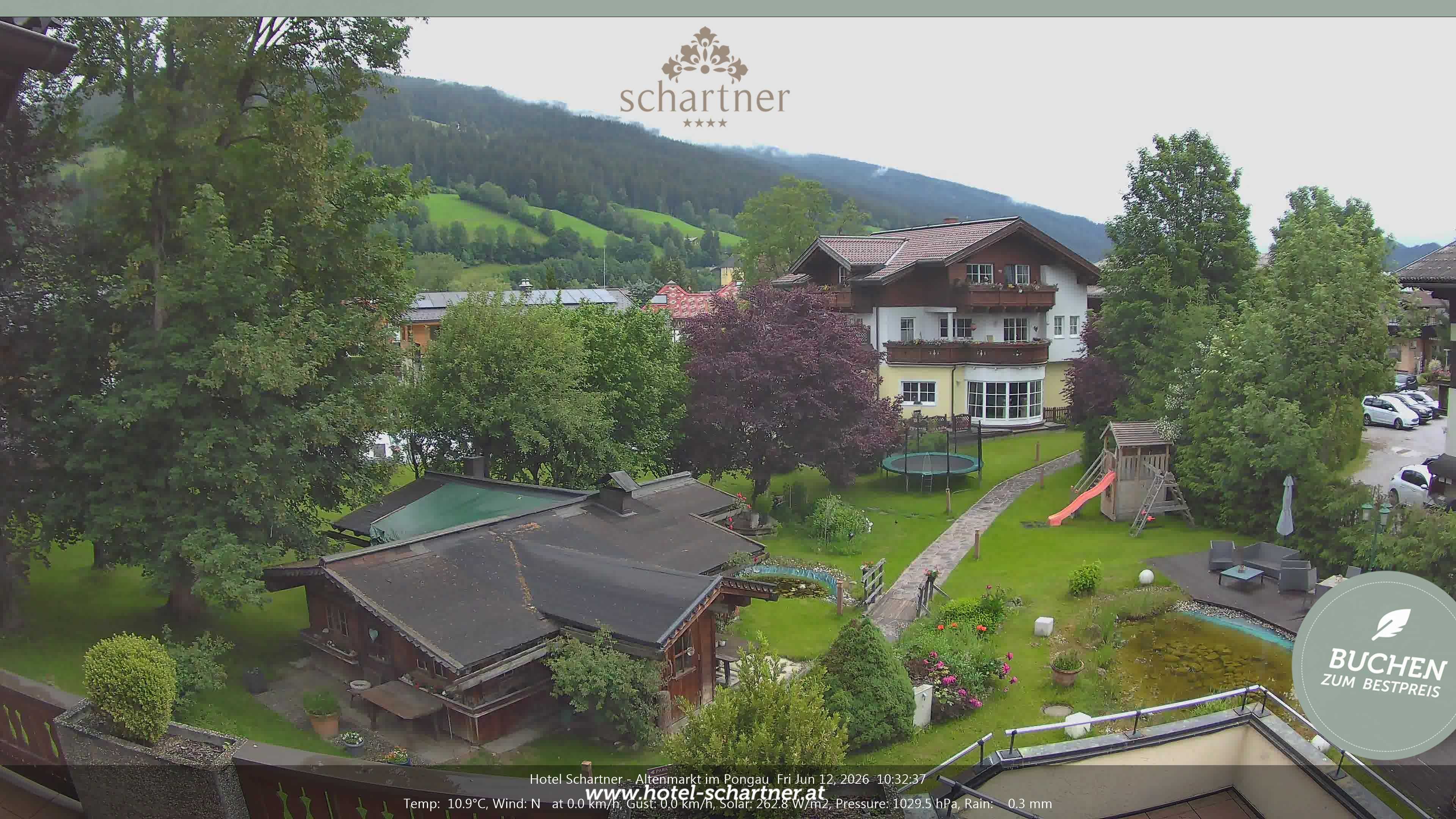 Archiv Foto Webcam Altenmarkt: Hotel Schartner