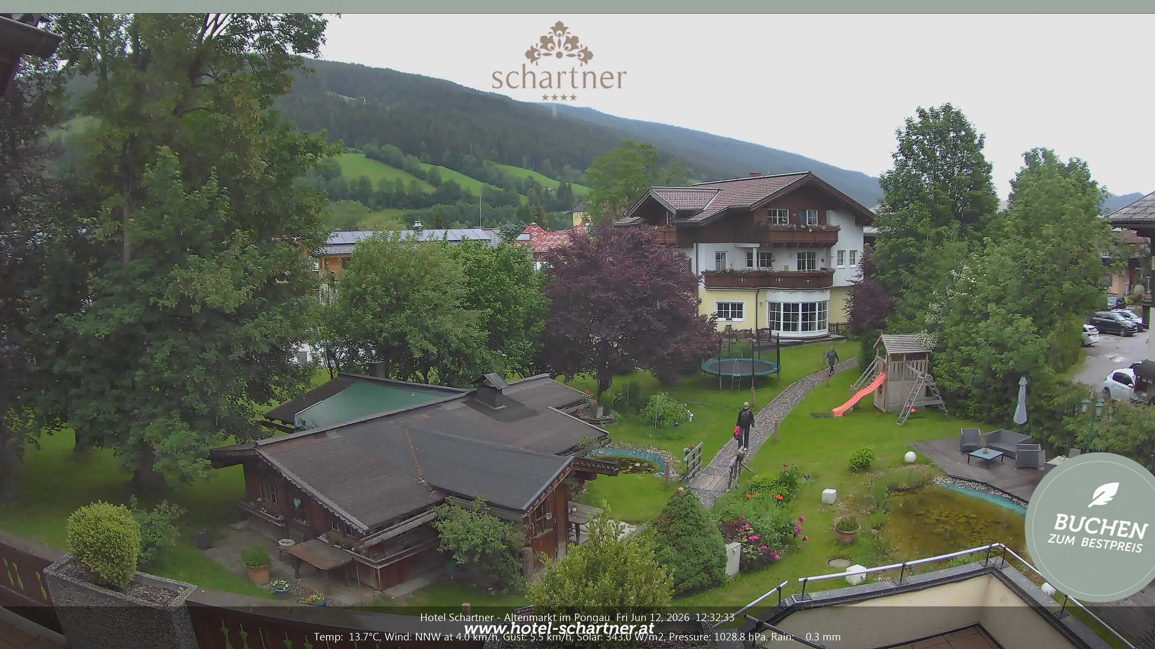 Archiv Foto Webcam Altenmarkt: Hotel Schartner