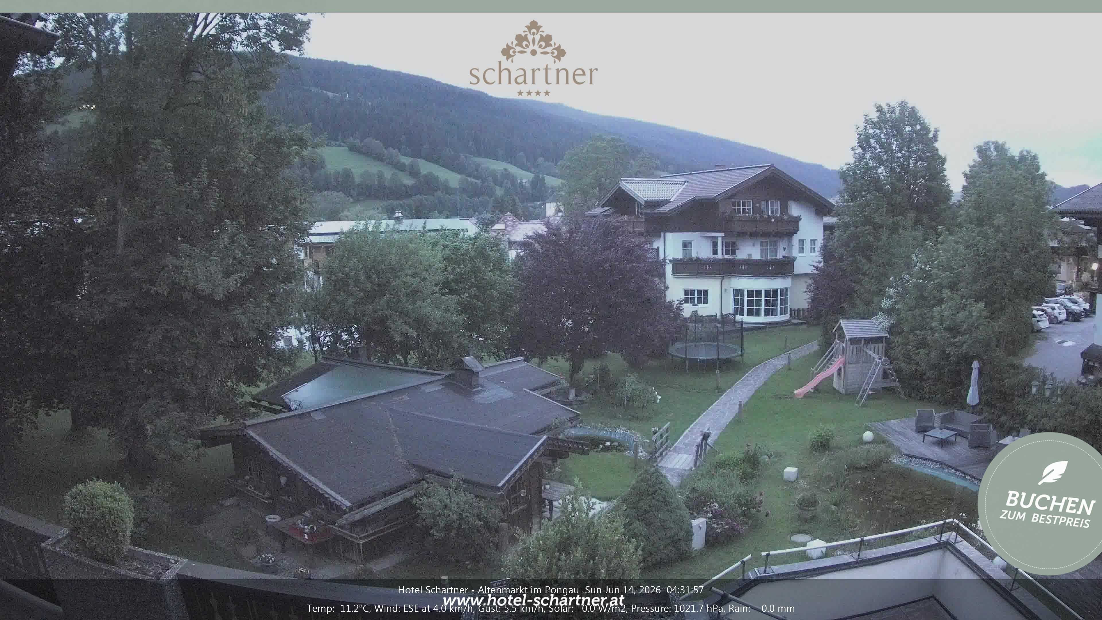 Archiv Foto Webcam Altenmarkt: Hotel Schartner