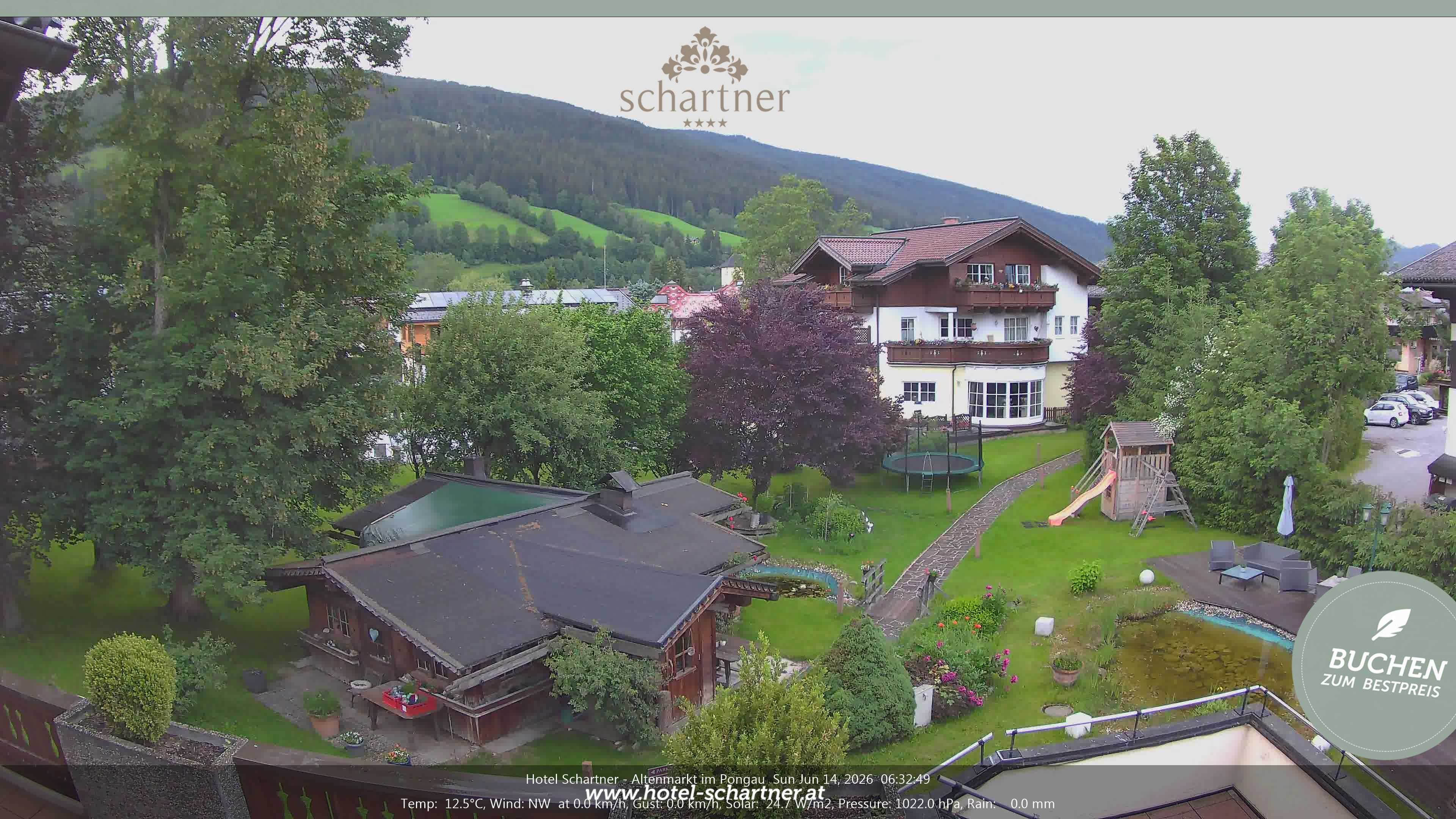 Archiv Foto Webcam Altenmarkt: Hotel Schartner