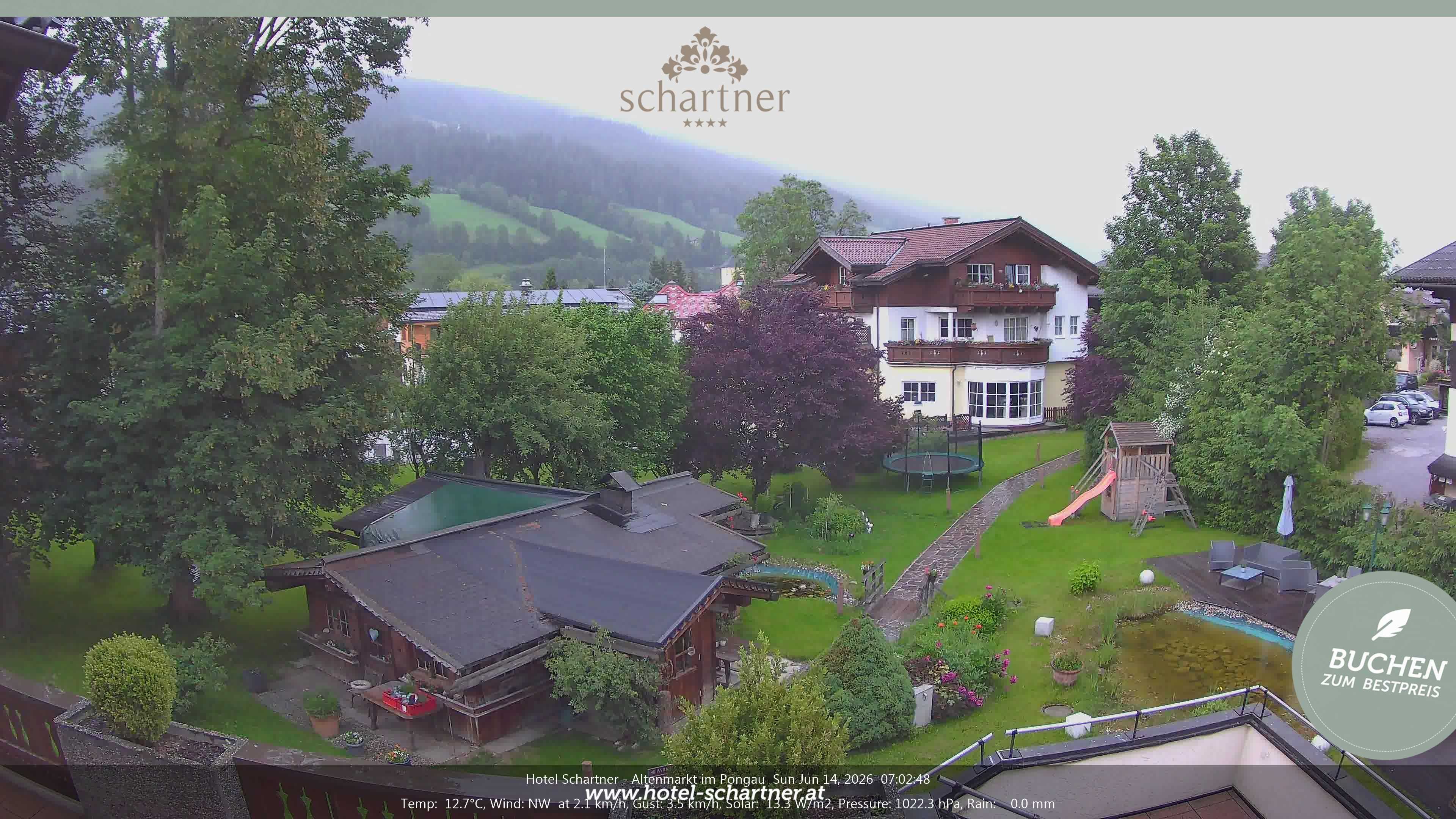 Archiv Foto Webcam Altenmarkt: Hotel Schartner