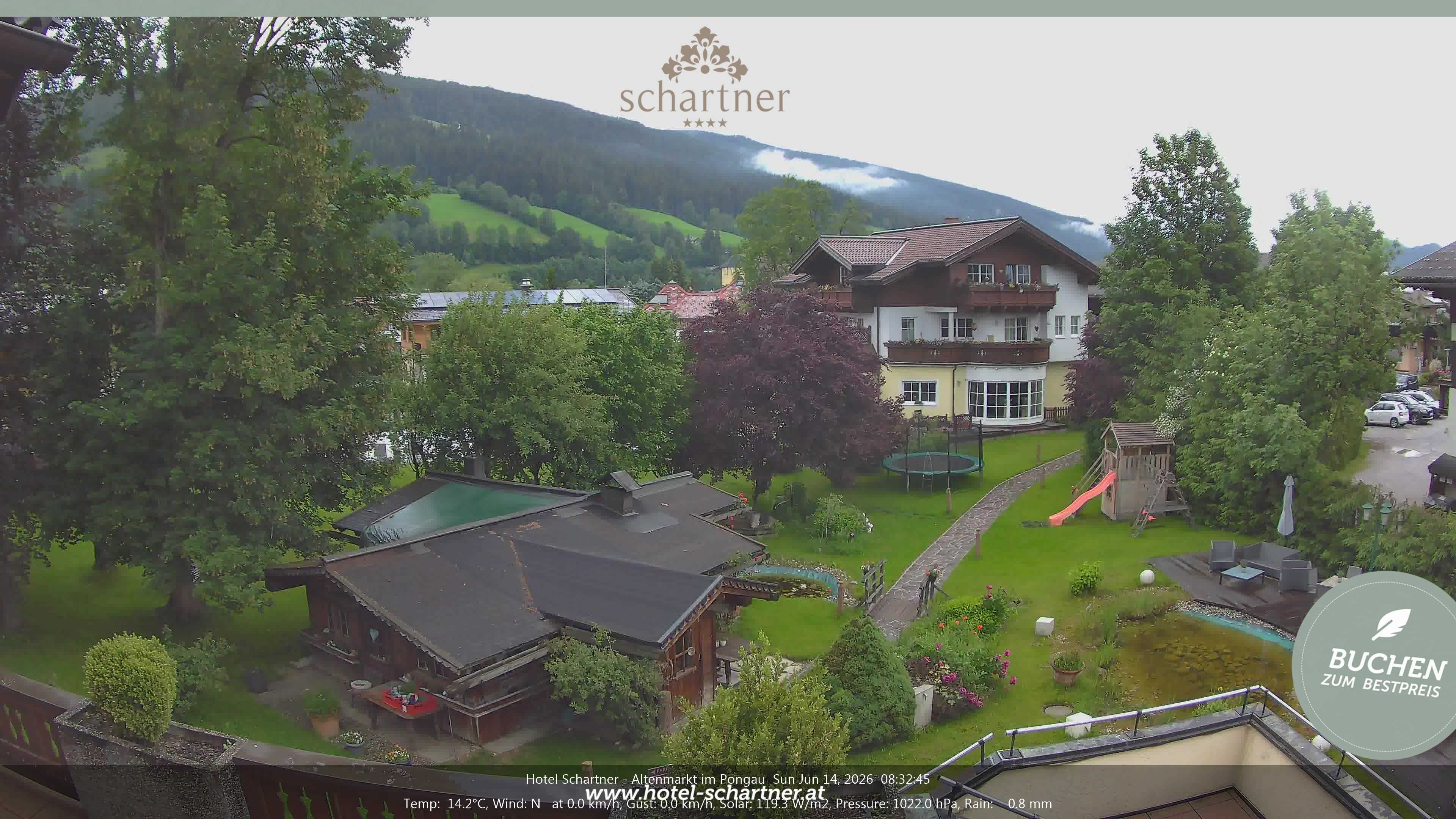Archiv Foto Webcam Altenmarkt: Hotel Schartner