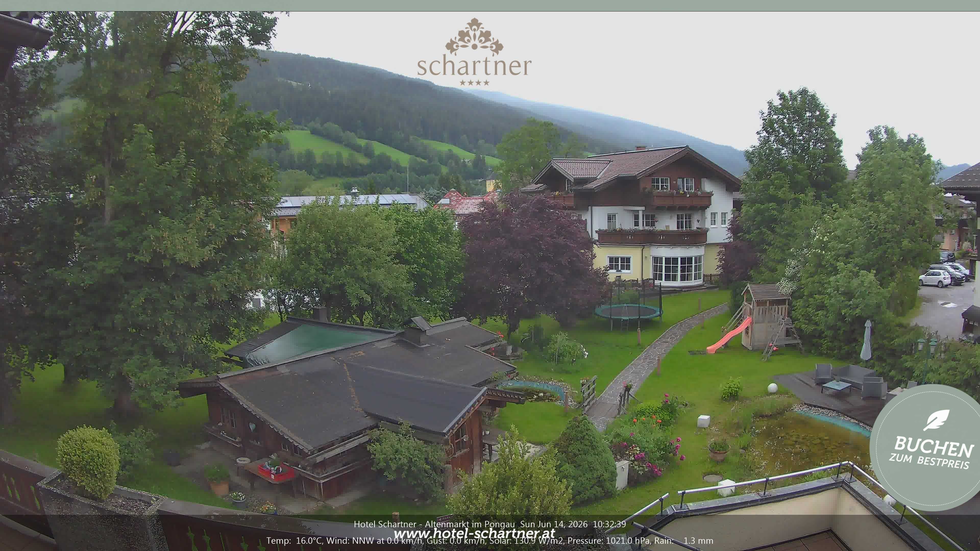 Archiv Foto Webcam Altenmarkt: Hotel Schartner