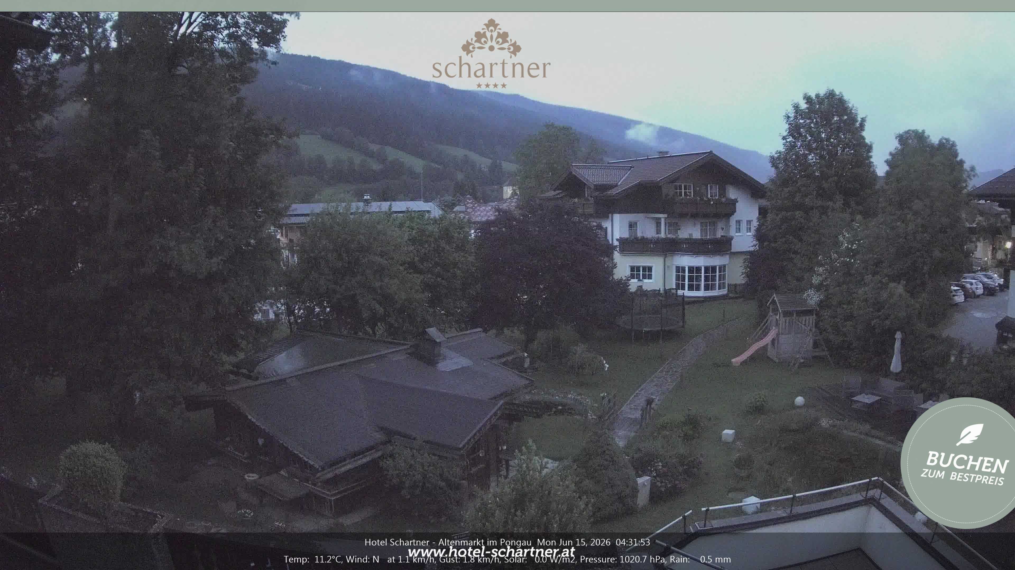 Archiv Foto Webcam Altenmarkt: Hotel Schartner