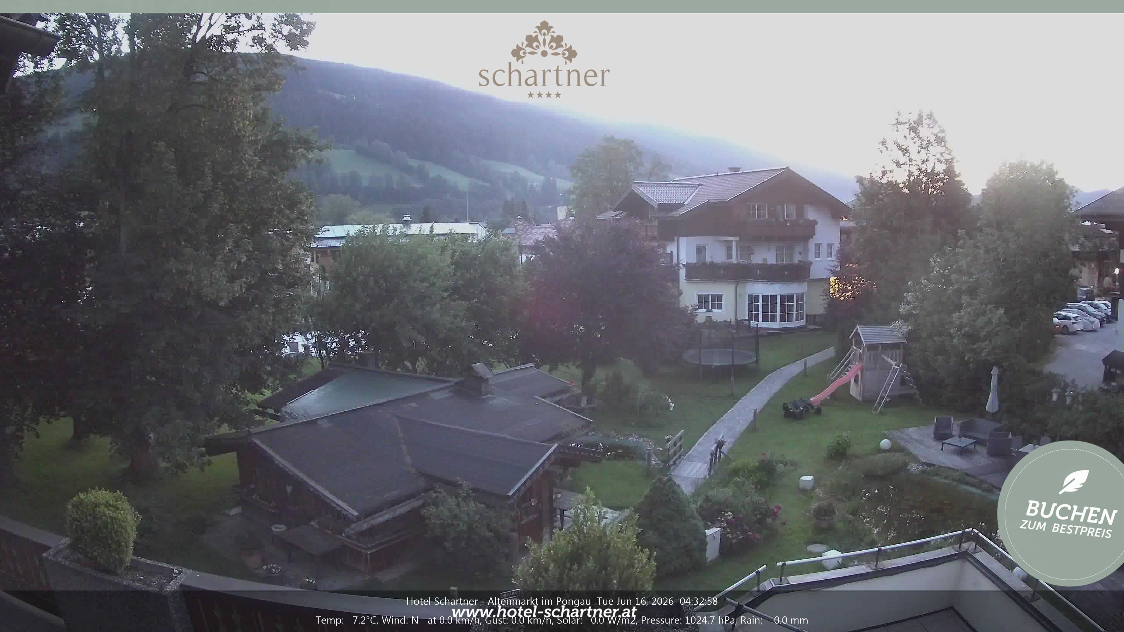 Archiv Foto Webcam Altenmarkt: Hotel Schartner