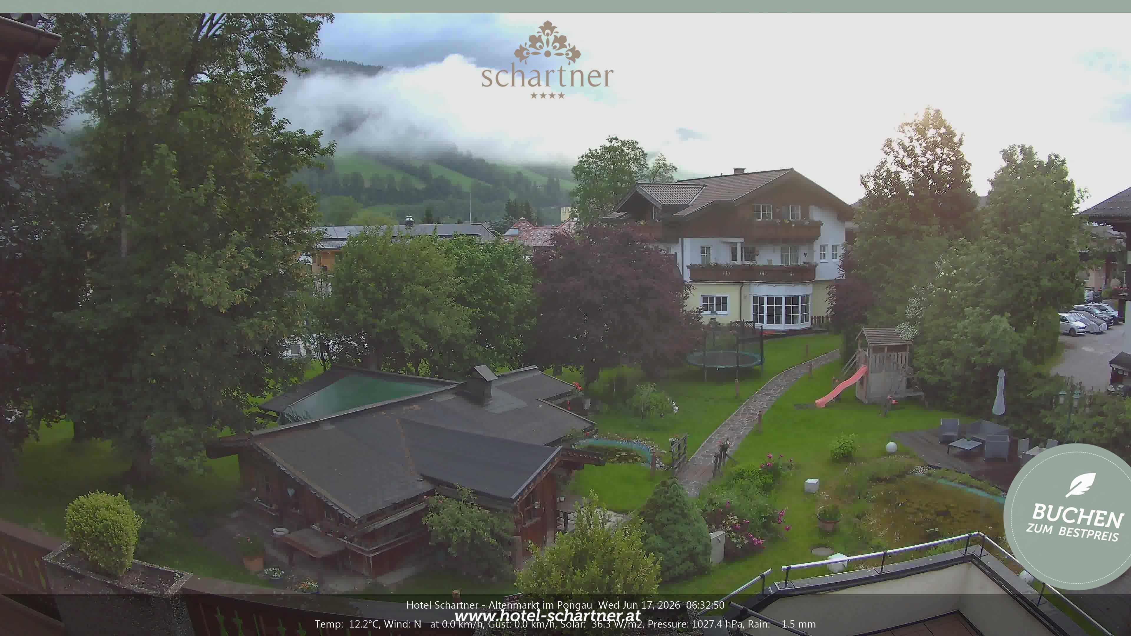 Archiv Foto Webcam Altenmarkt: Hotel Schartner