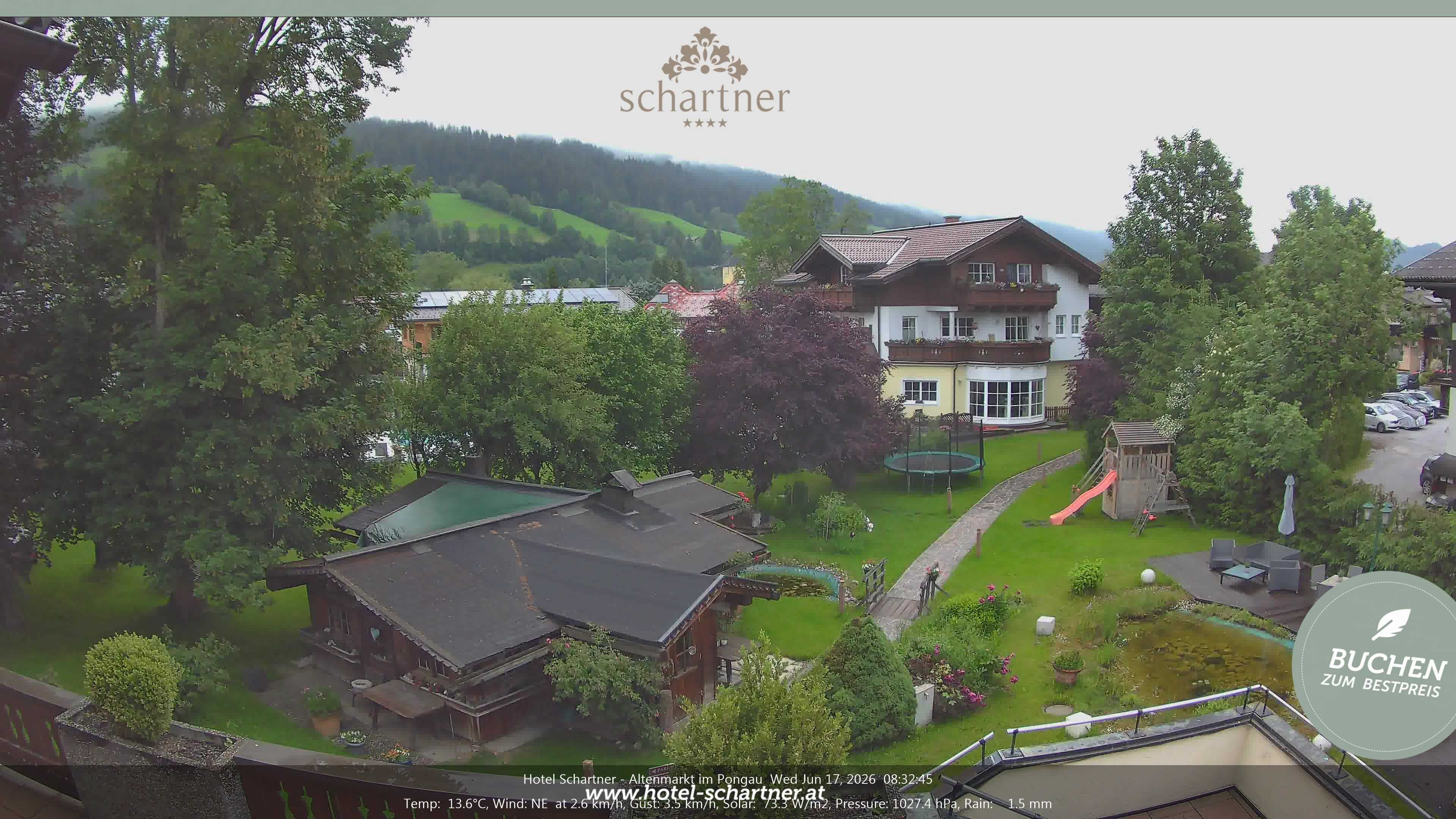 Archiv Foto Webcam Altenmarkt: Hotel Schartner