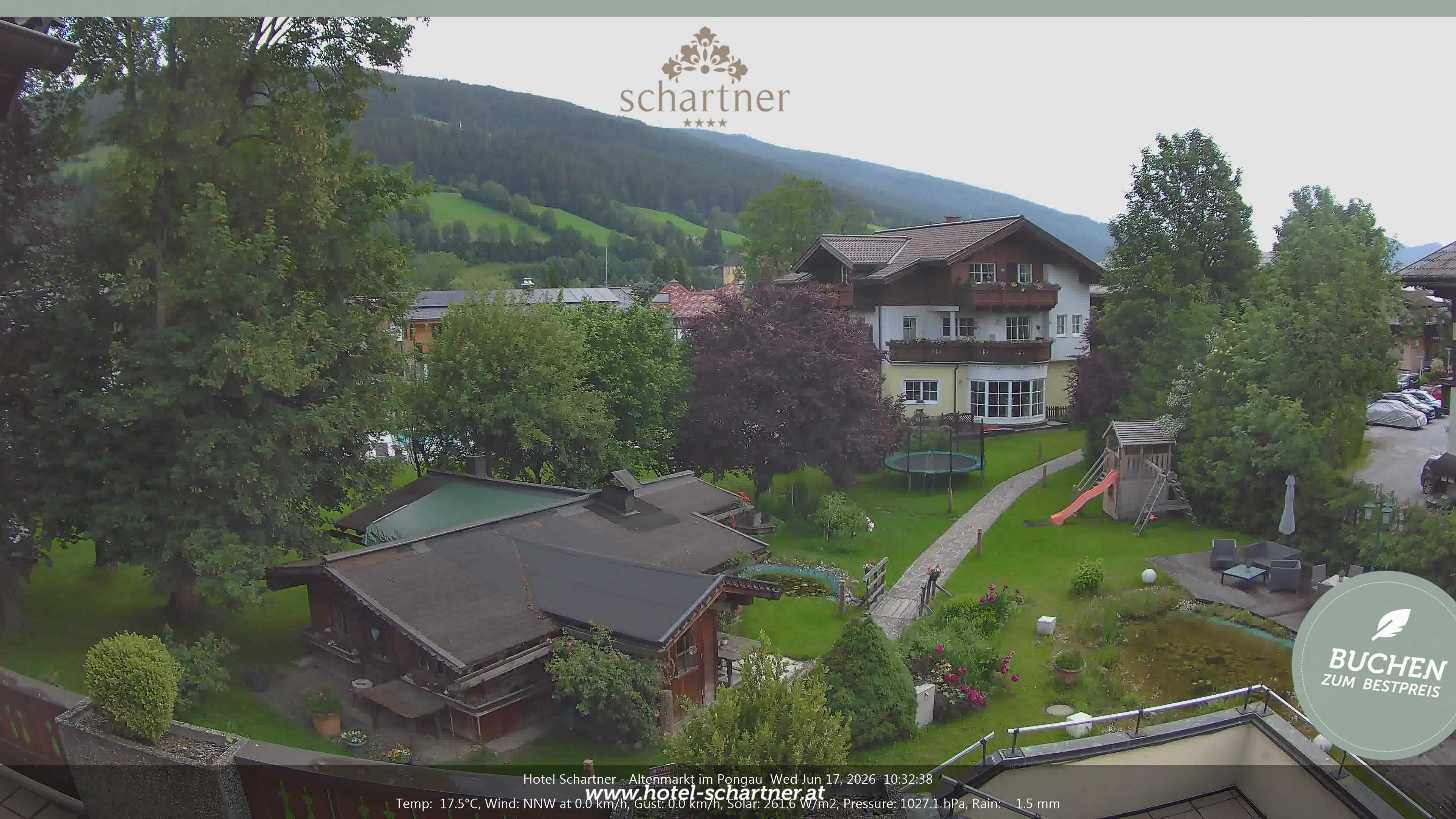 Archiv Foto Webcam Altenmarkt: Hotel Schartner