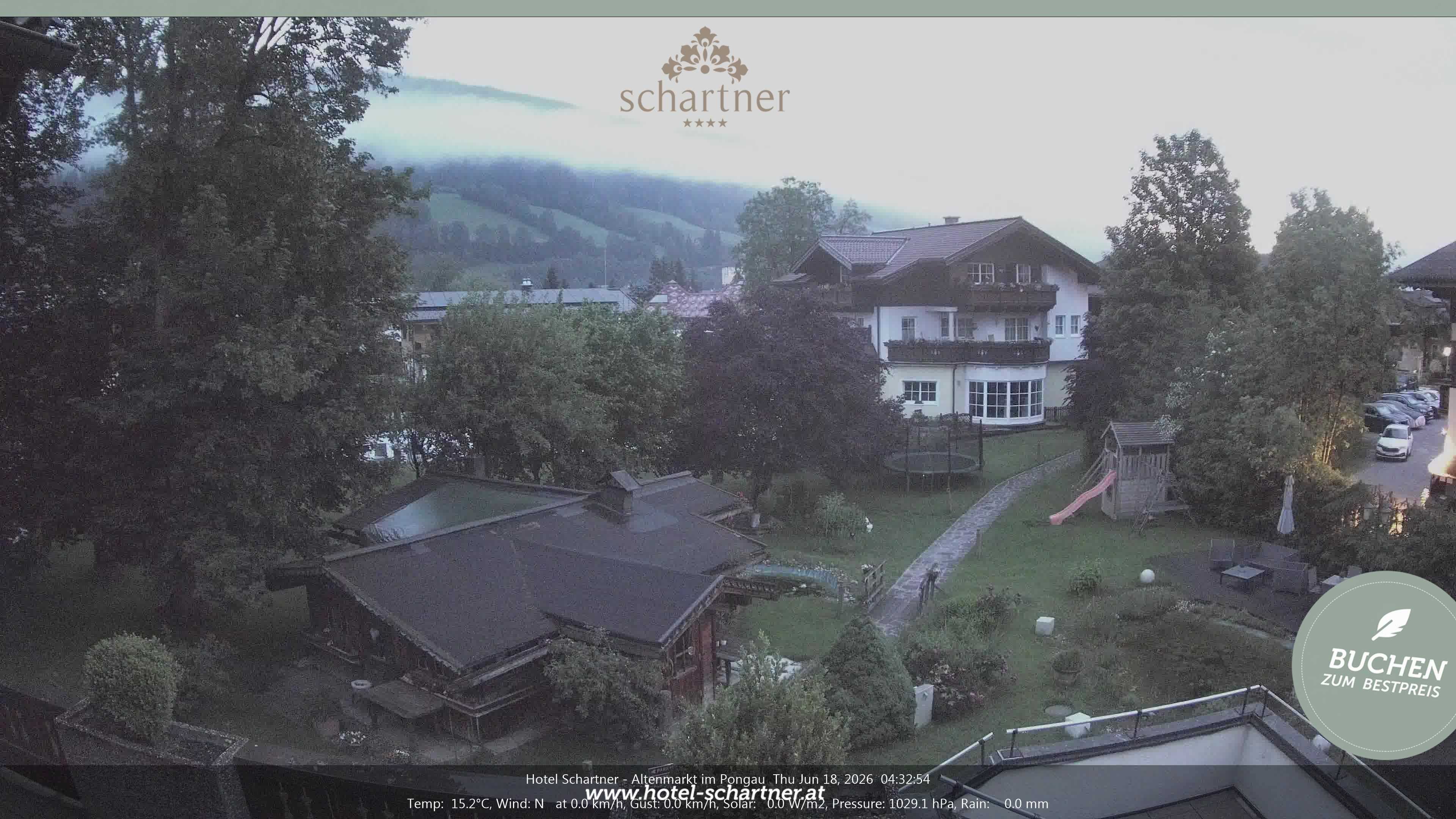 Archiv Foto Webcam Altenmarkt: Hotel Schartner