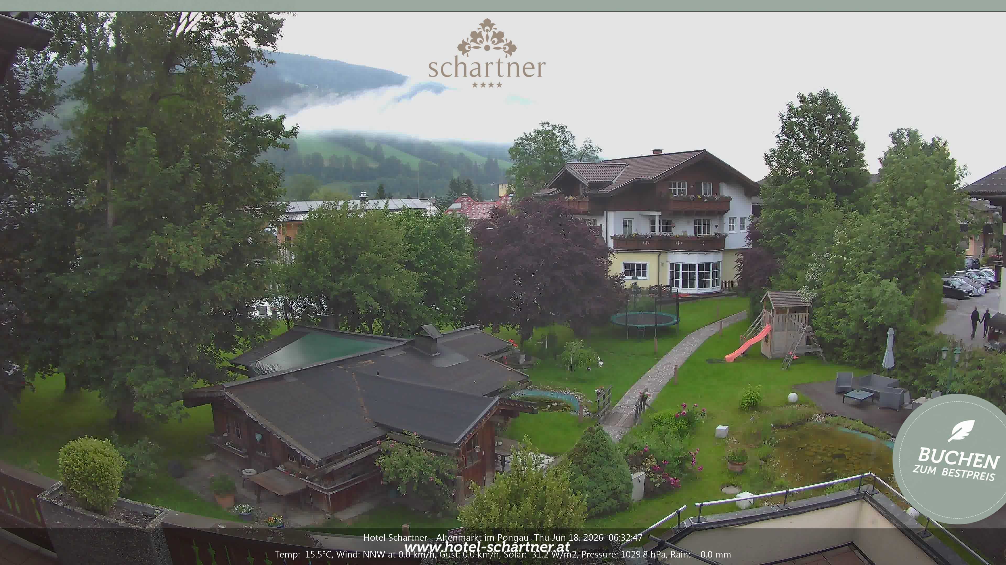 Archiv Foto Webcam Altenmarkt: Hotel Schartner