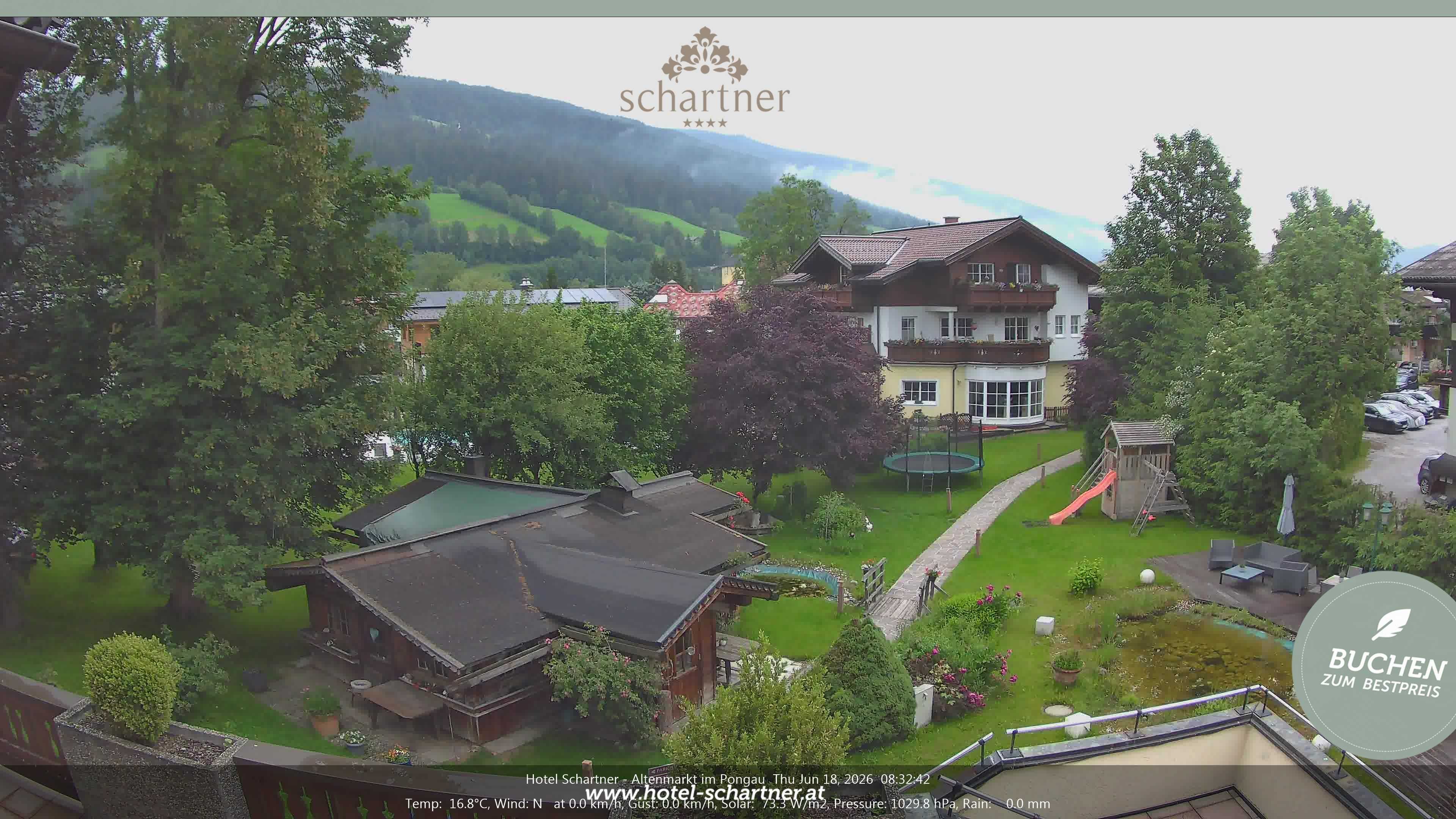 Archiv Foto Webcam Altenmarkt: Hotel Schartner