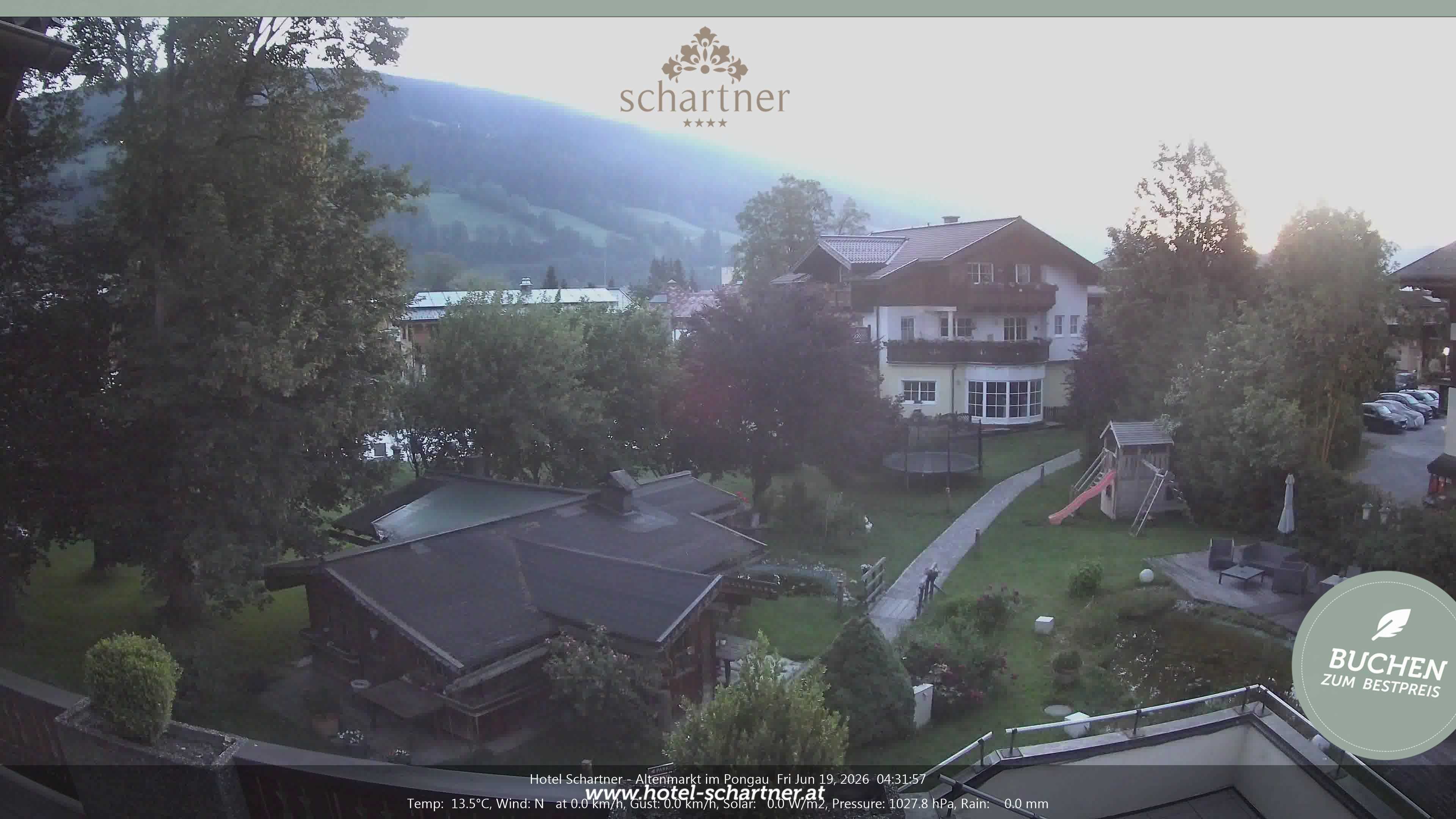 Archiv Foto Webcam Altenmarkt: Hotel Schartner