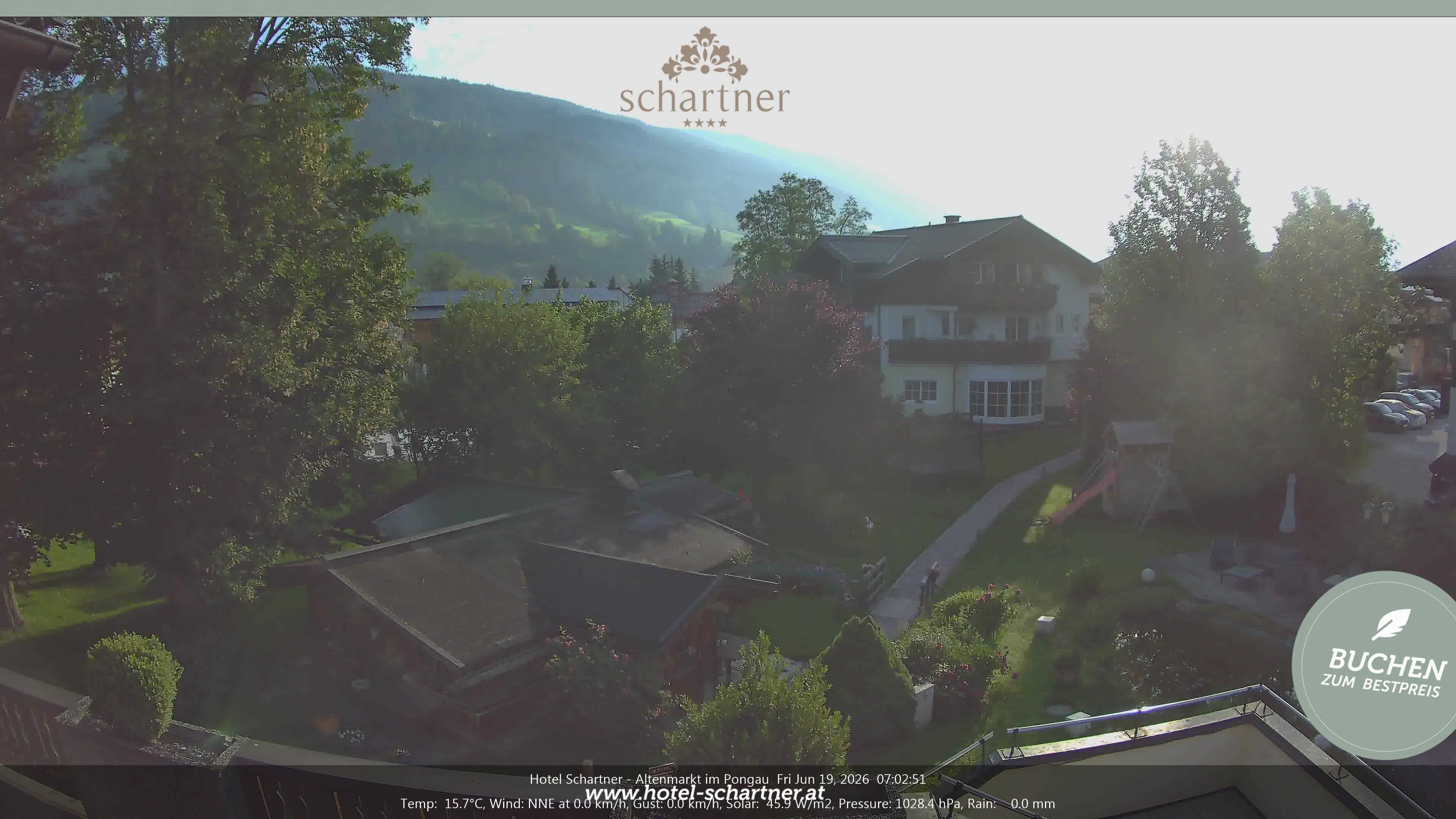 Archiv Foto Webcam Altenmarkt: Hotel Schartner