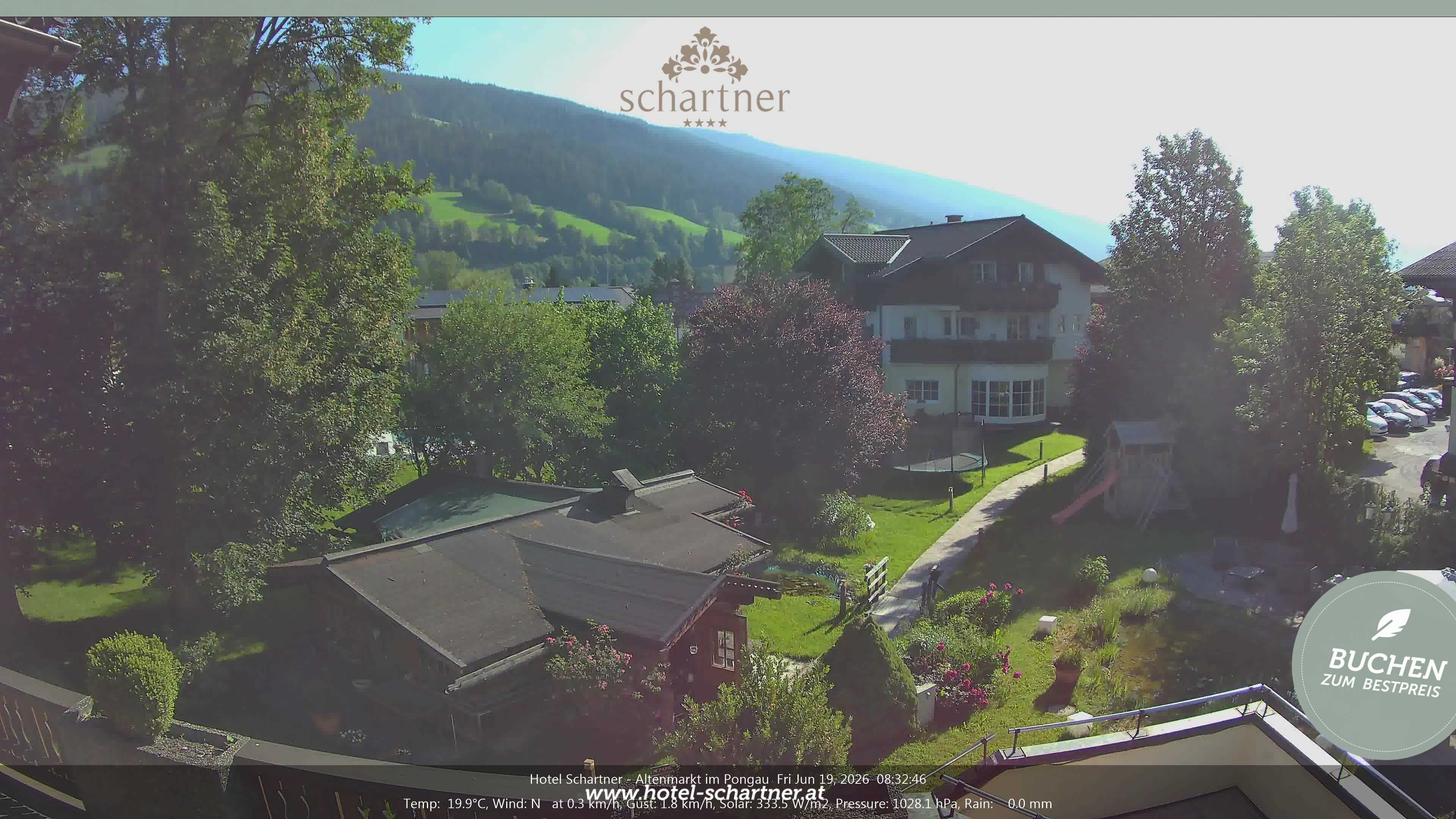 Archiv Foto Webcam Altenmarkt: Hotel Schartner