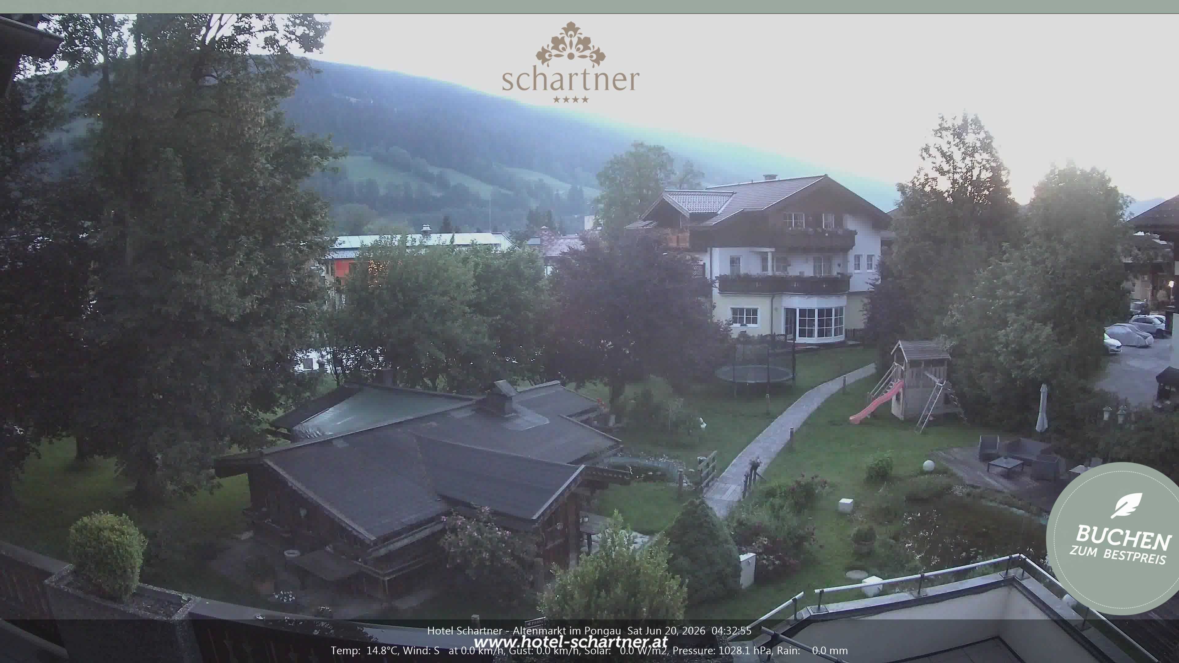 Archiv Foto Webcam Altenmarkt: Hotel Schartner
