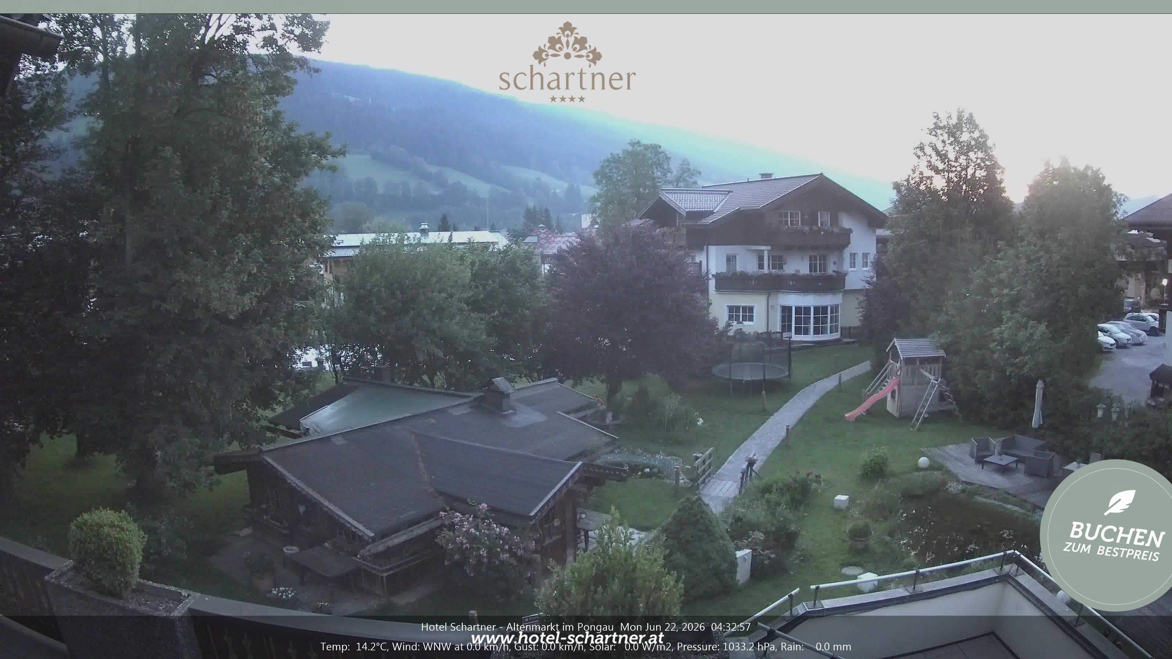Archiv Foto Webcam Altenmarkt: Hotel Schartner