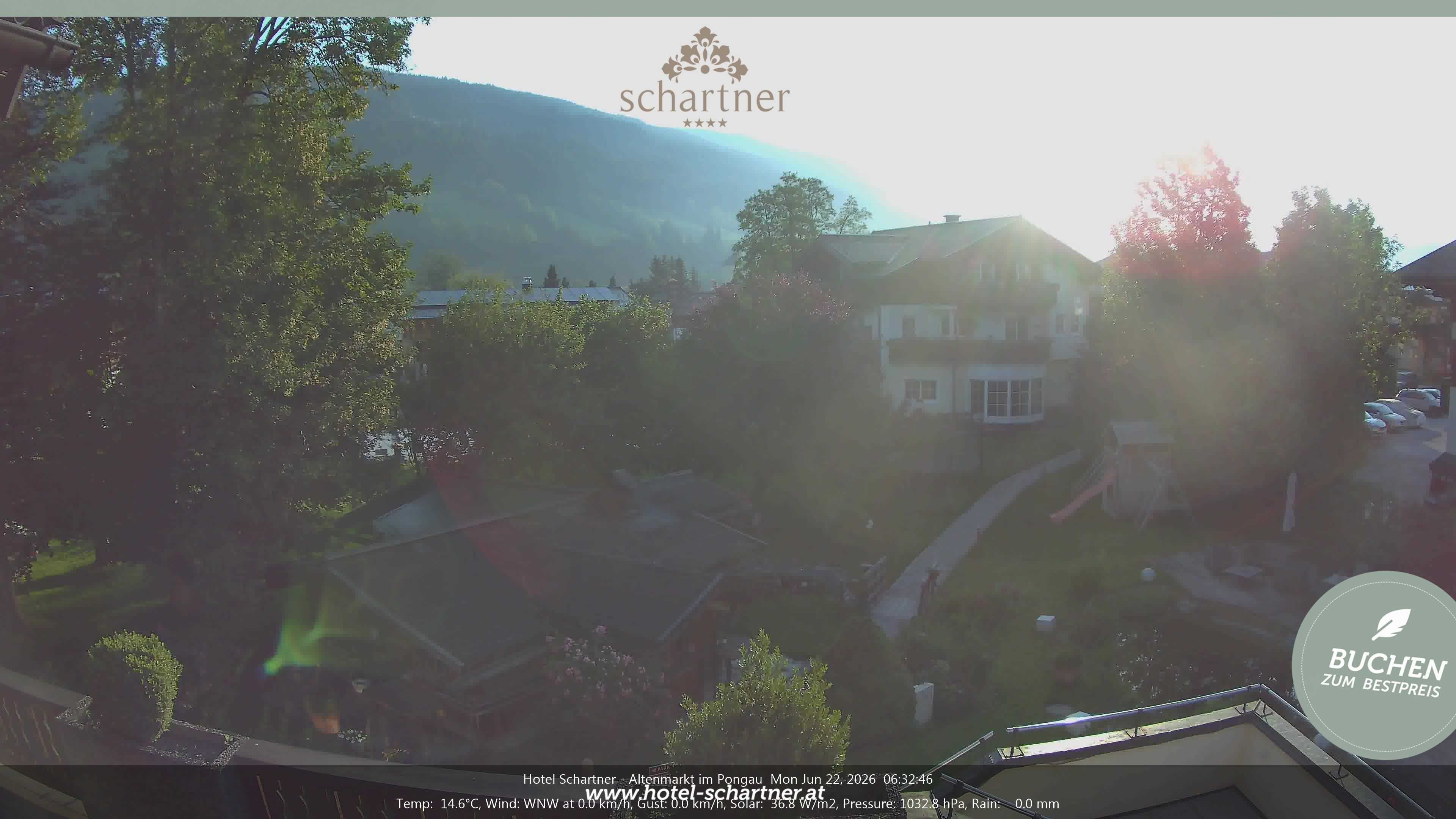 Archiv Foto Webcam Altenmarkt: Hotel Schartner