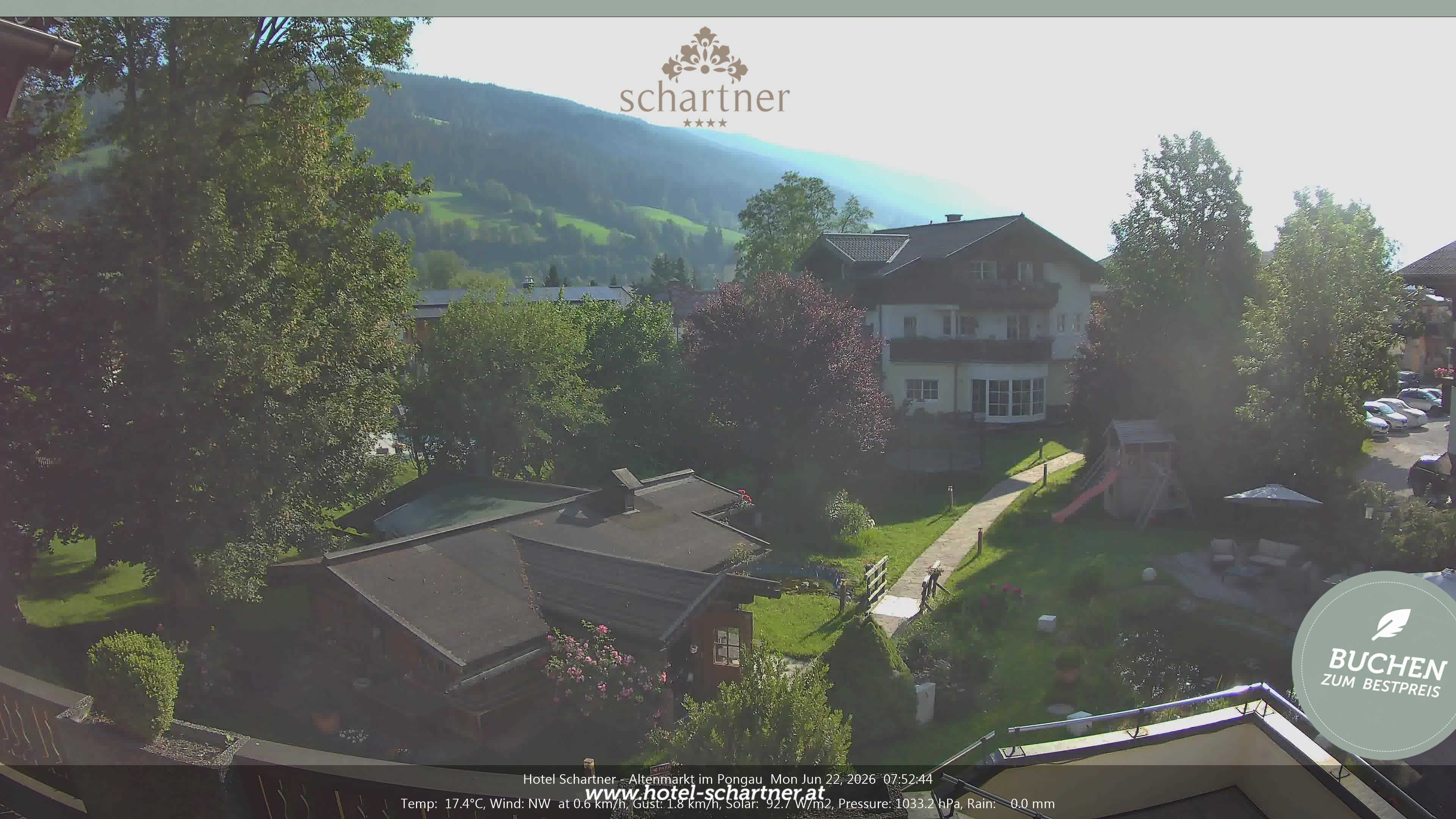 Archiv Foto Webcam Altenmarkt: Hotel Schartner