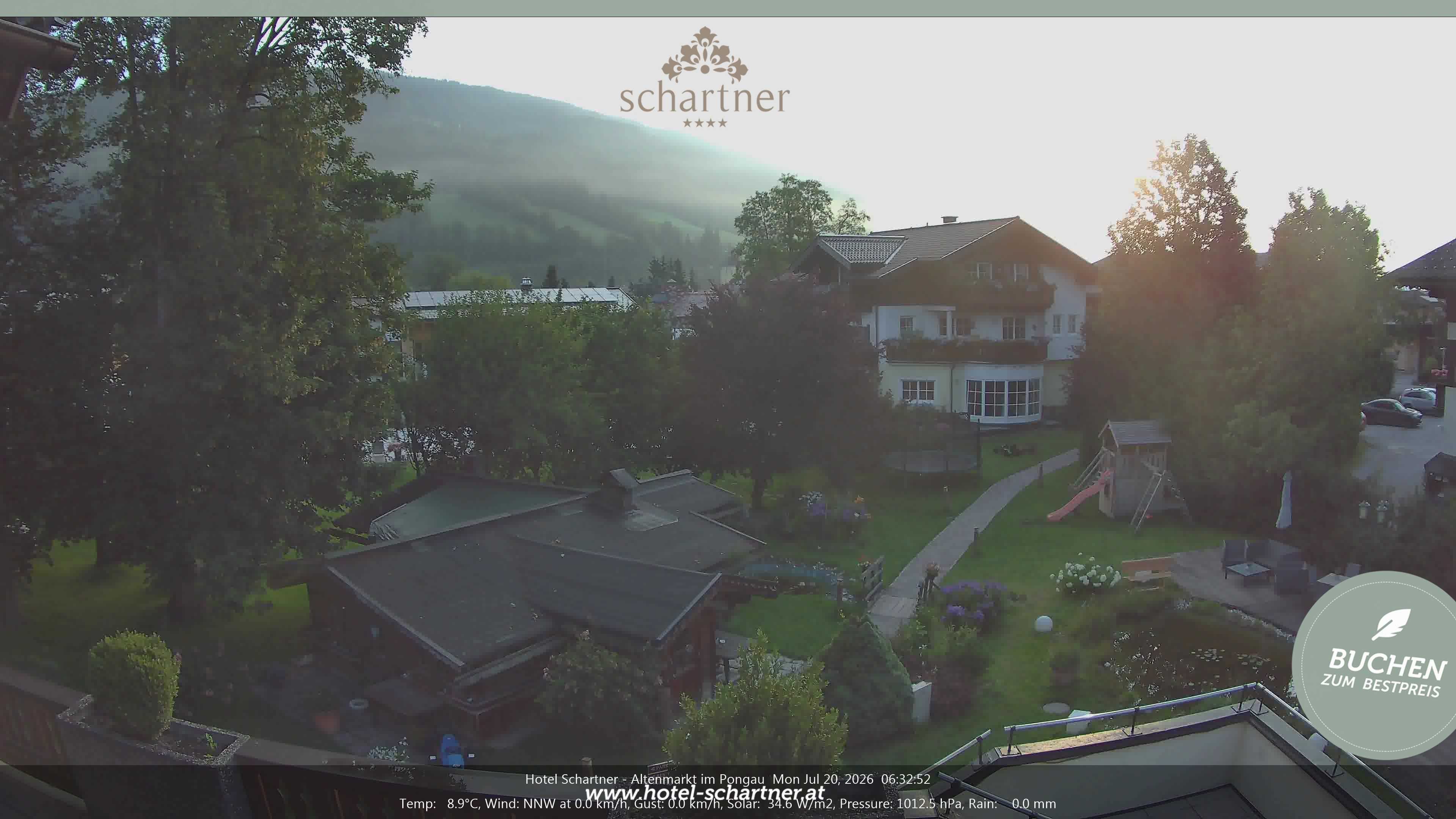 Archiv Foto Webcam Altenmarkt: Hotel Schartner