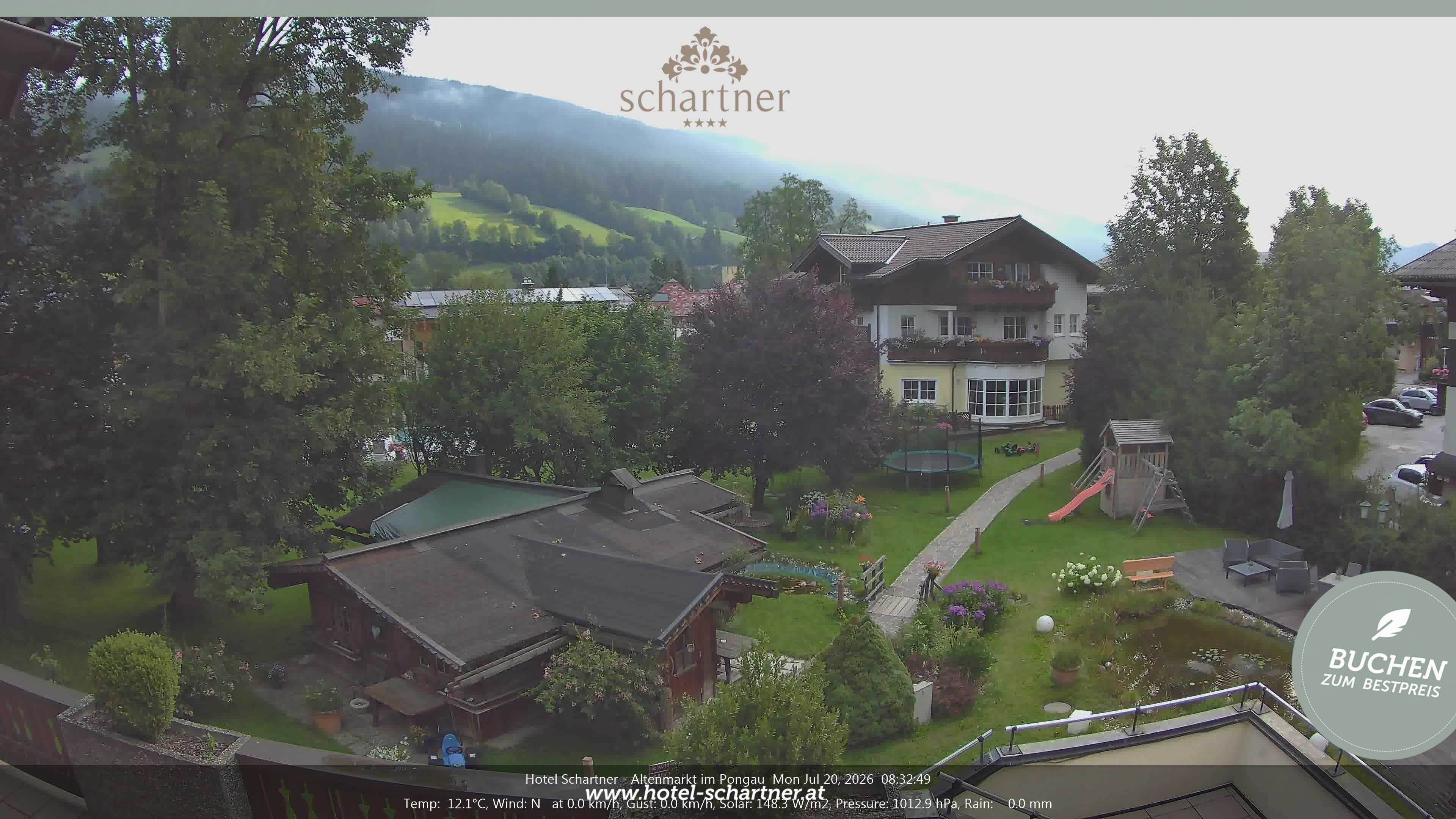 Archiv Foto Webcam Altenmarkt: Hotel Schartner