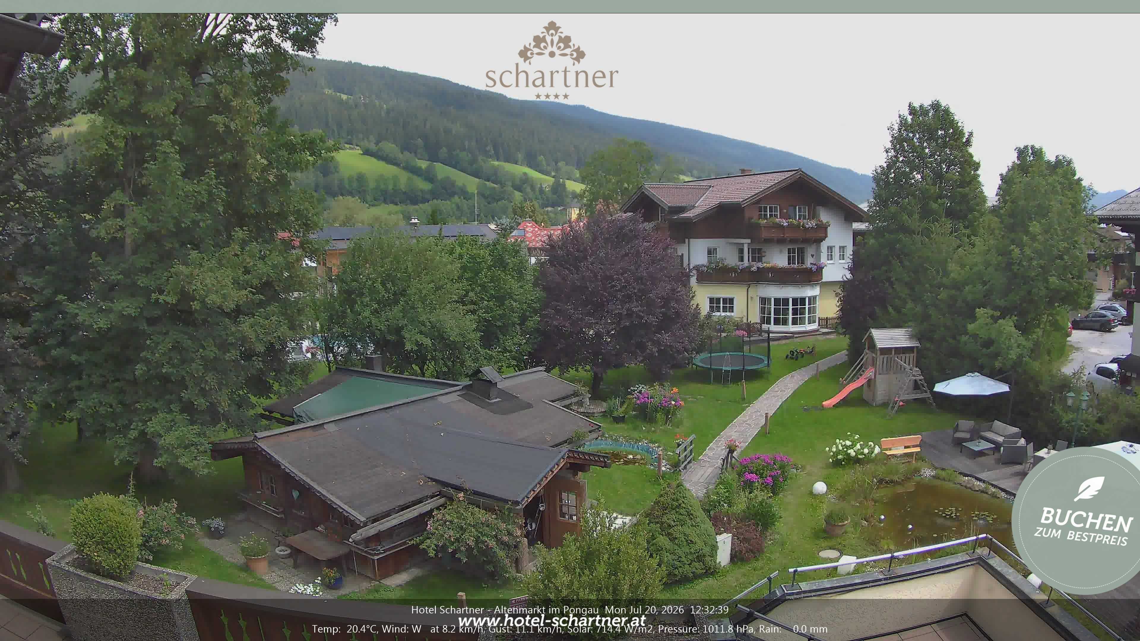 Archiv Foto Webcam Altenmarkt: Hotel Schartner