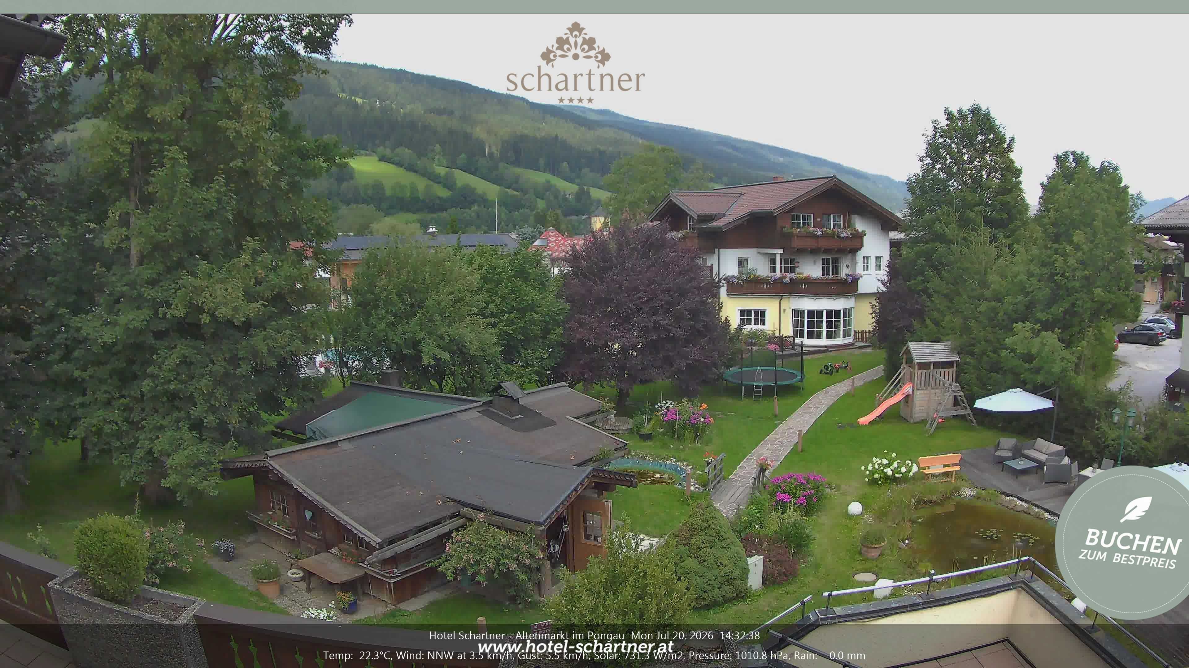 Archiv Foto Webcam Altenmarkt: Hotel Schartner