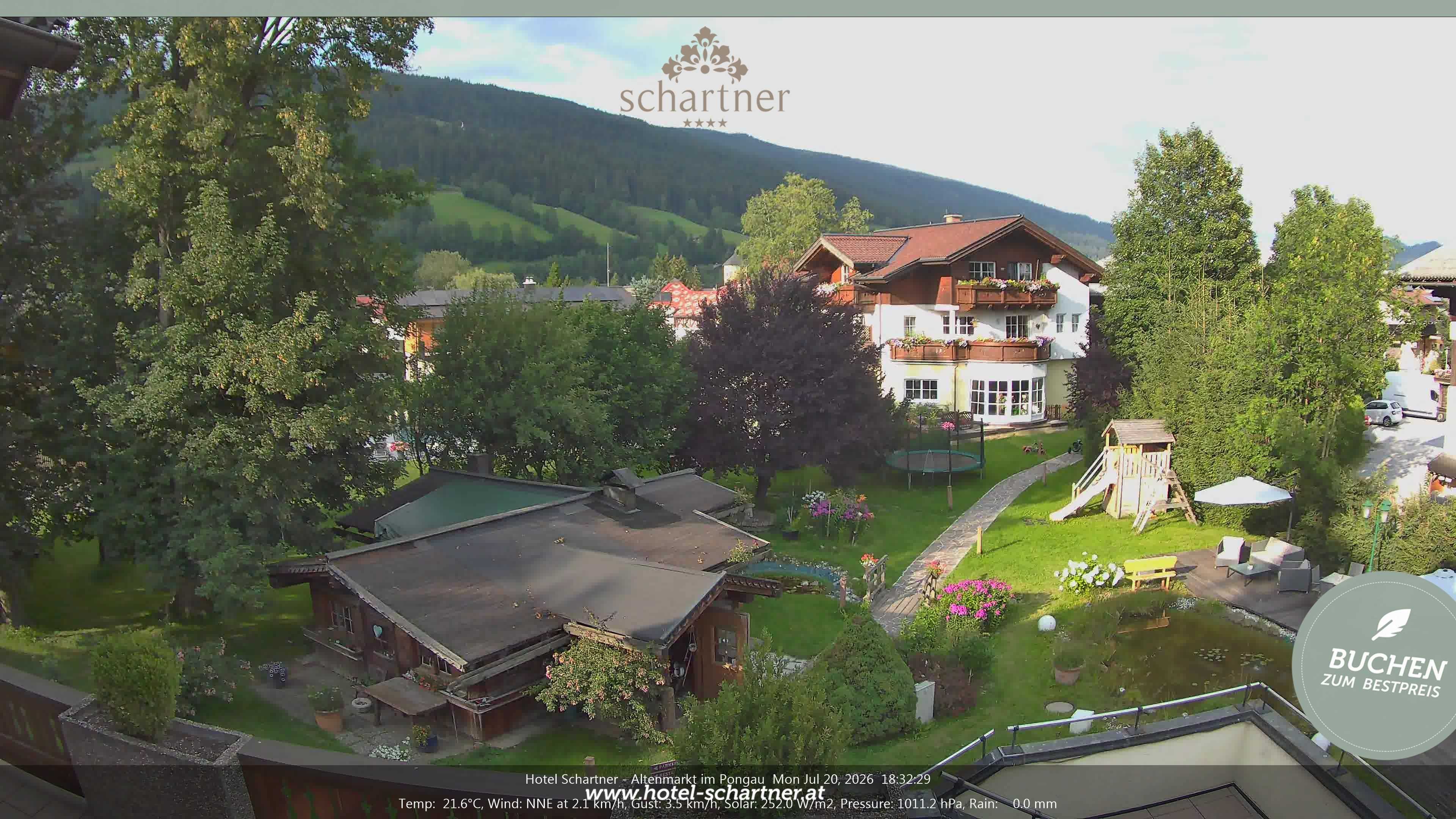 Archiv Foto Webcam Altenmarkt: Hotel Schartner