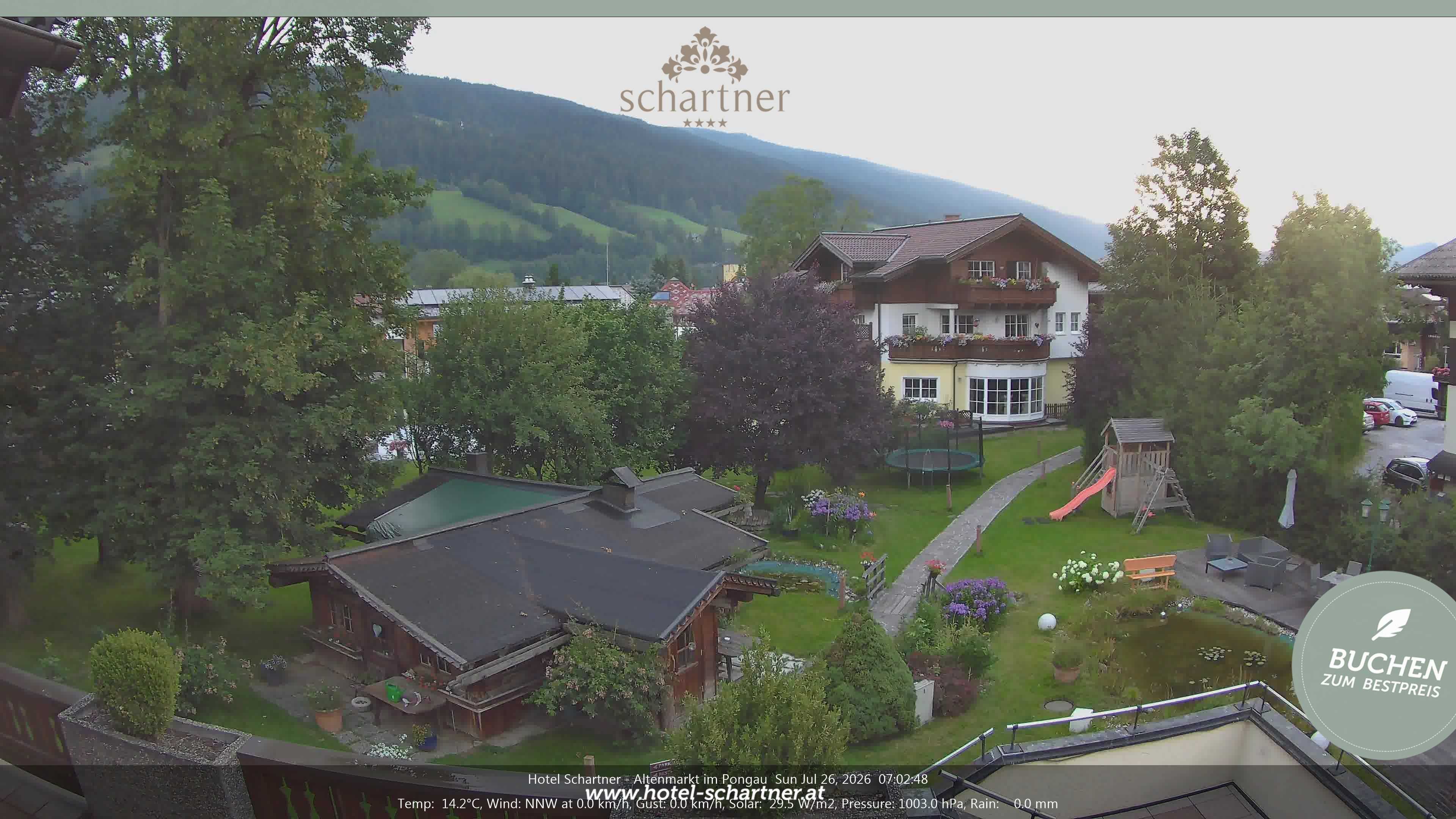 Archiv Foto Webcam Altenmarkt: Hotel Schartner