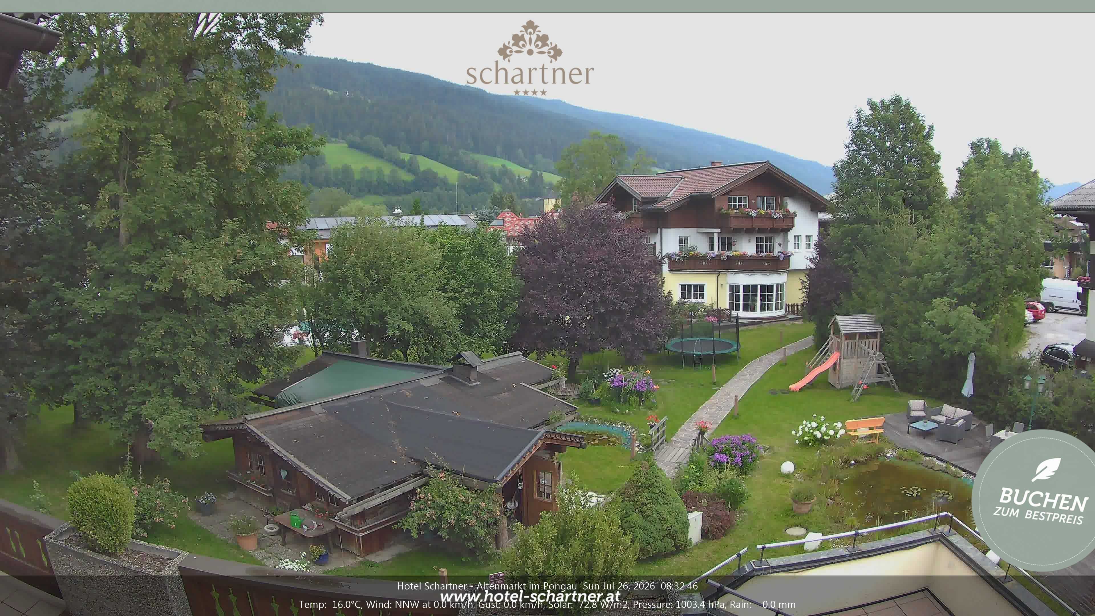Archiv Foto Webcam Altenmarkt: Hotel Schartner