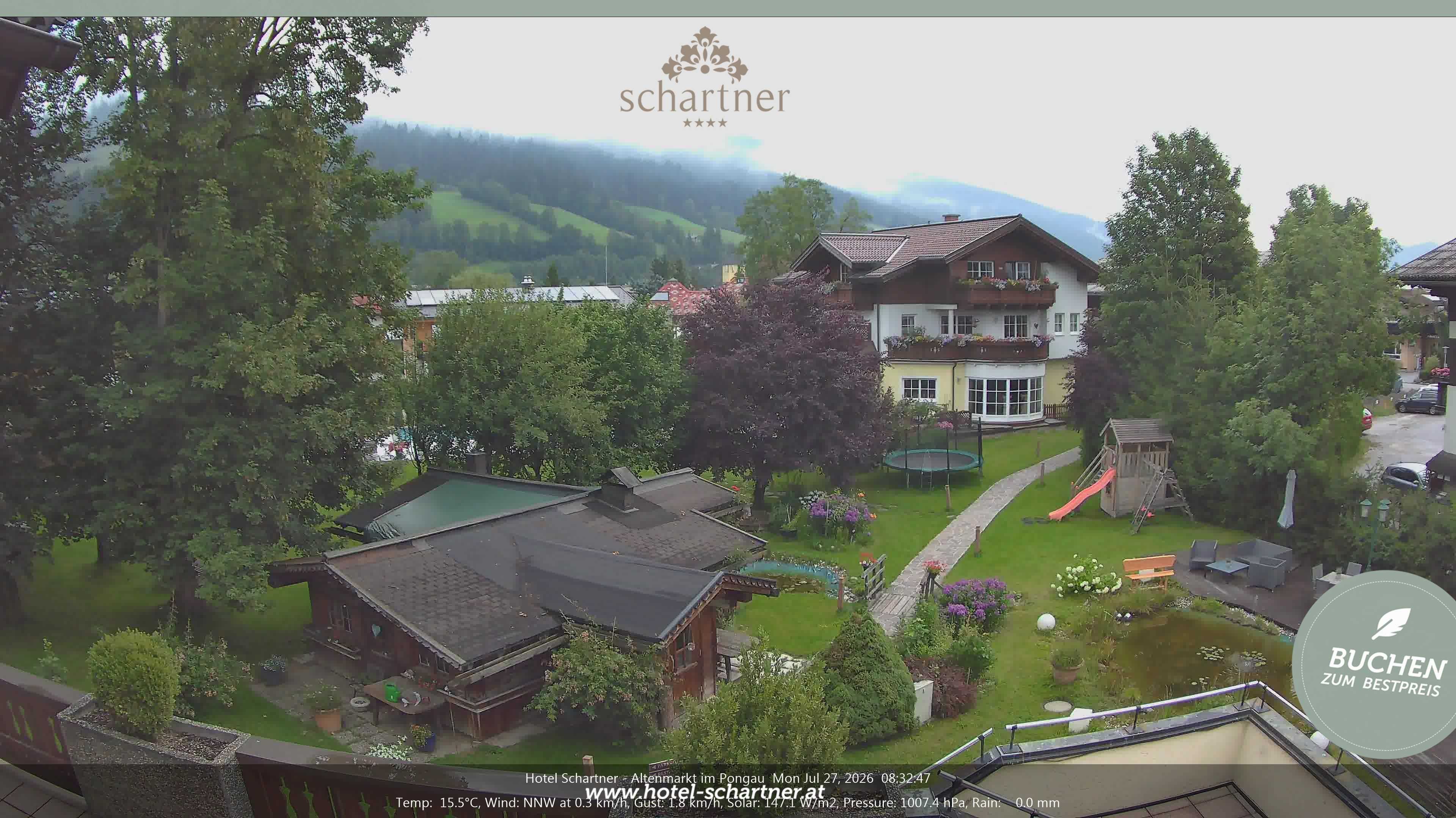 Archived image Webcam Altenmarkt im Pongau: Hotel Schartner