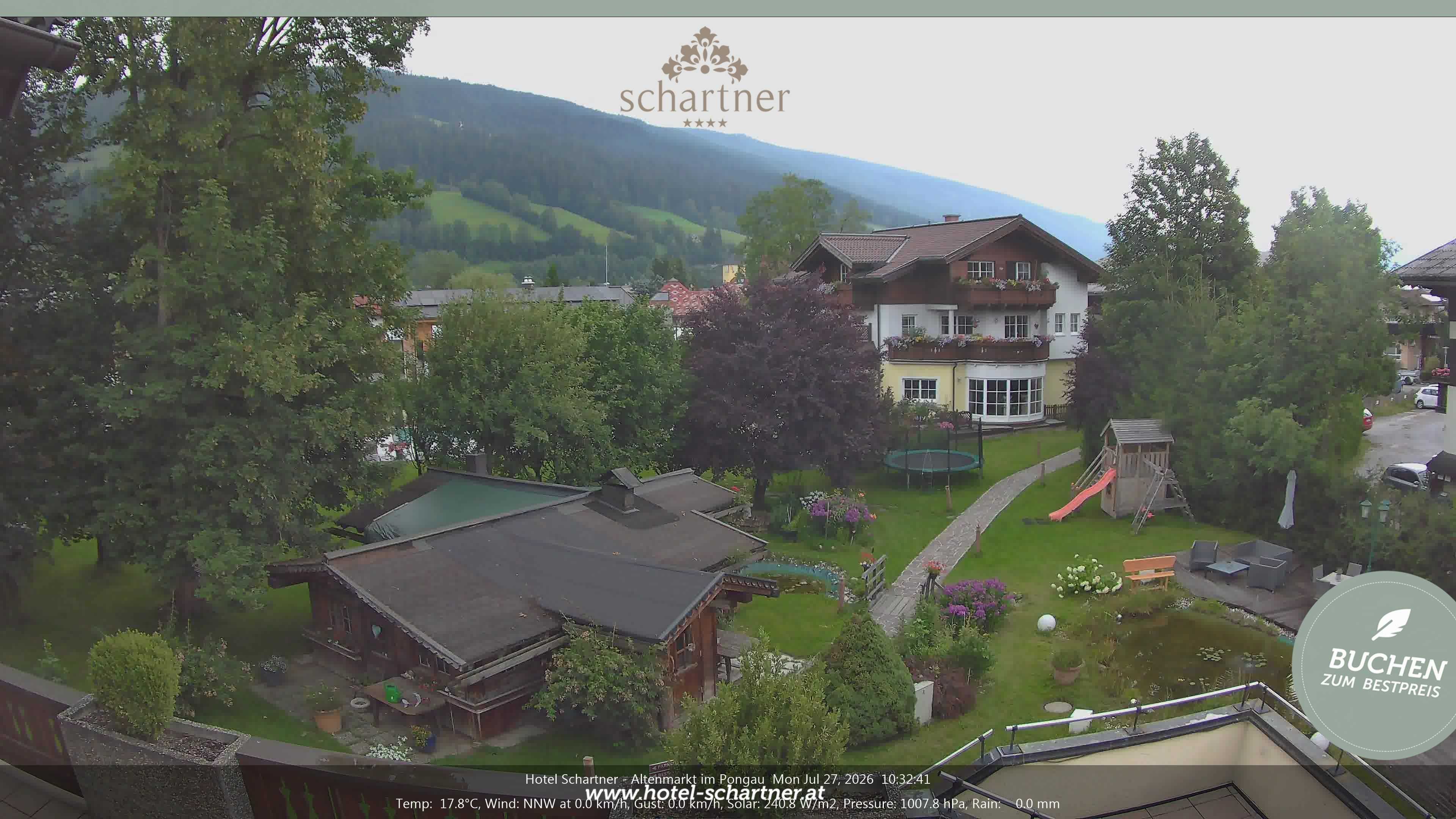 Archived image Webcam Altenmarkt im Pongau: Hotel Schartner