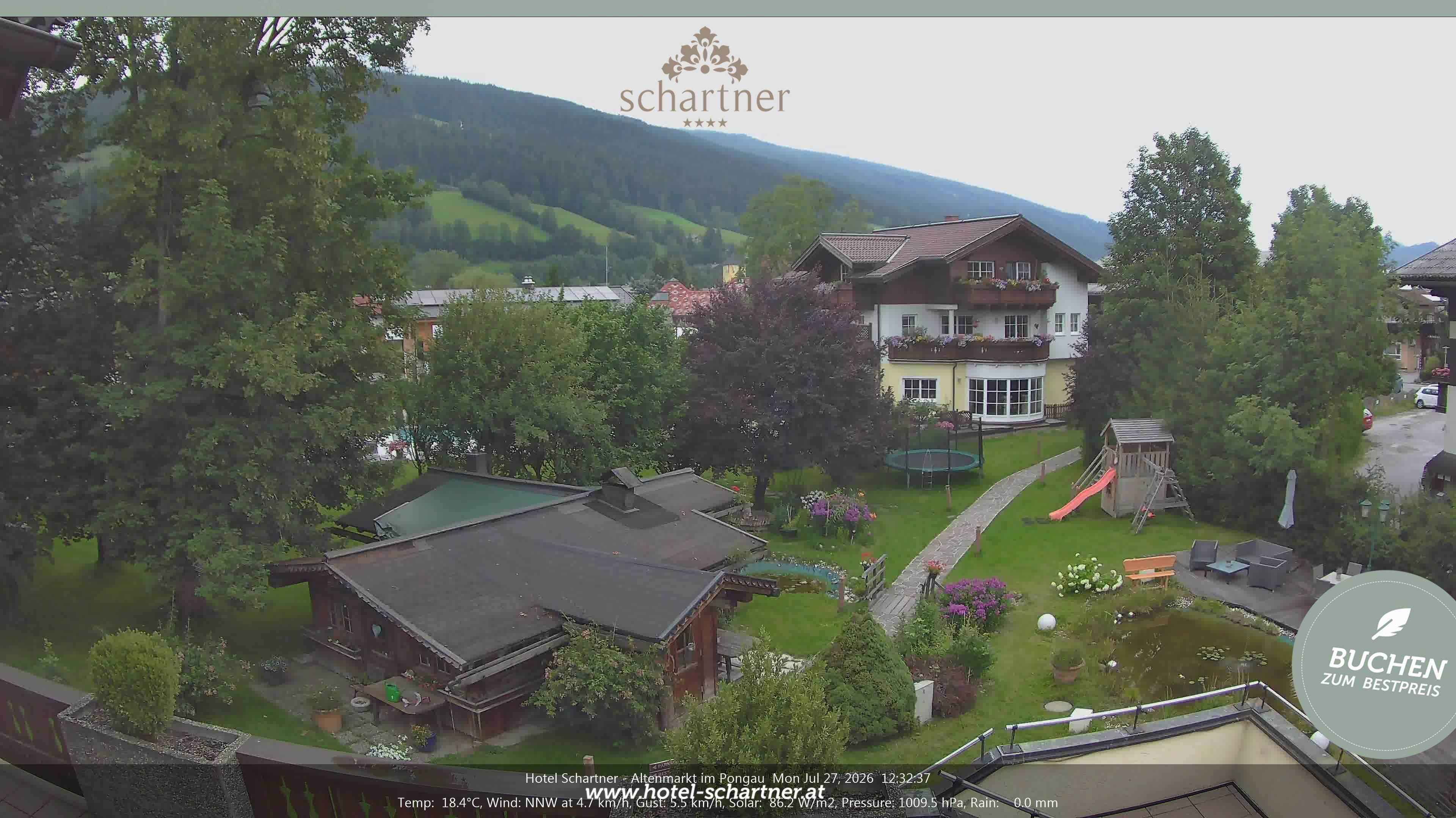 Archiv Foto Webcam Altenmarkt: Hotel Schartner
