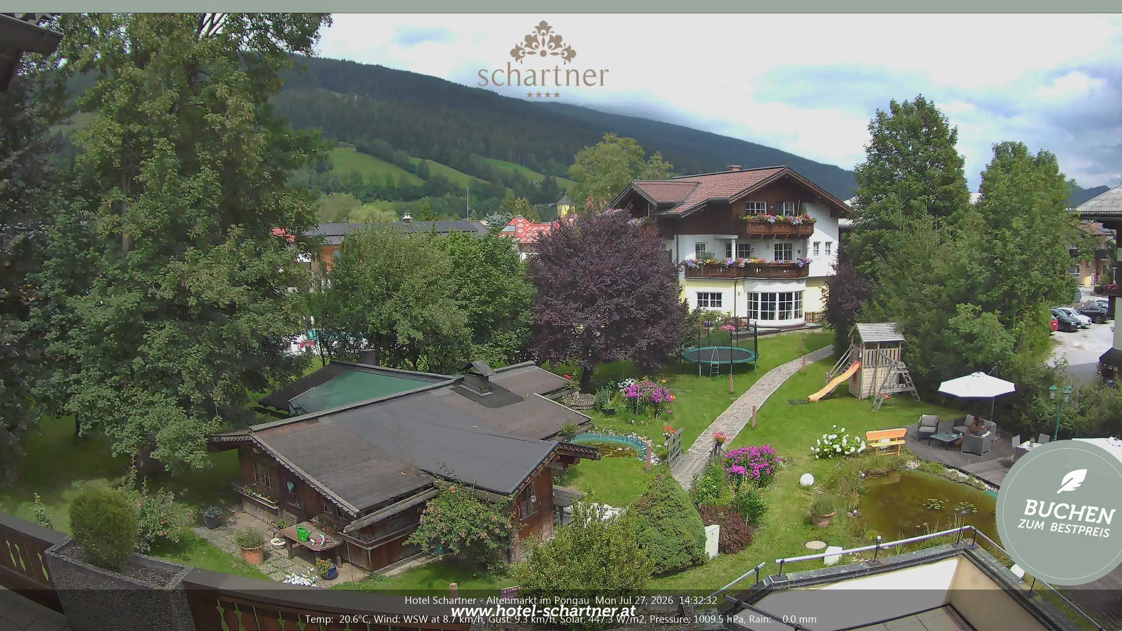 Archiv Foto Webcam Altenmarkt: Hotel Schartner