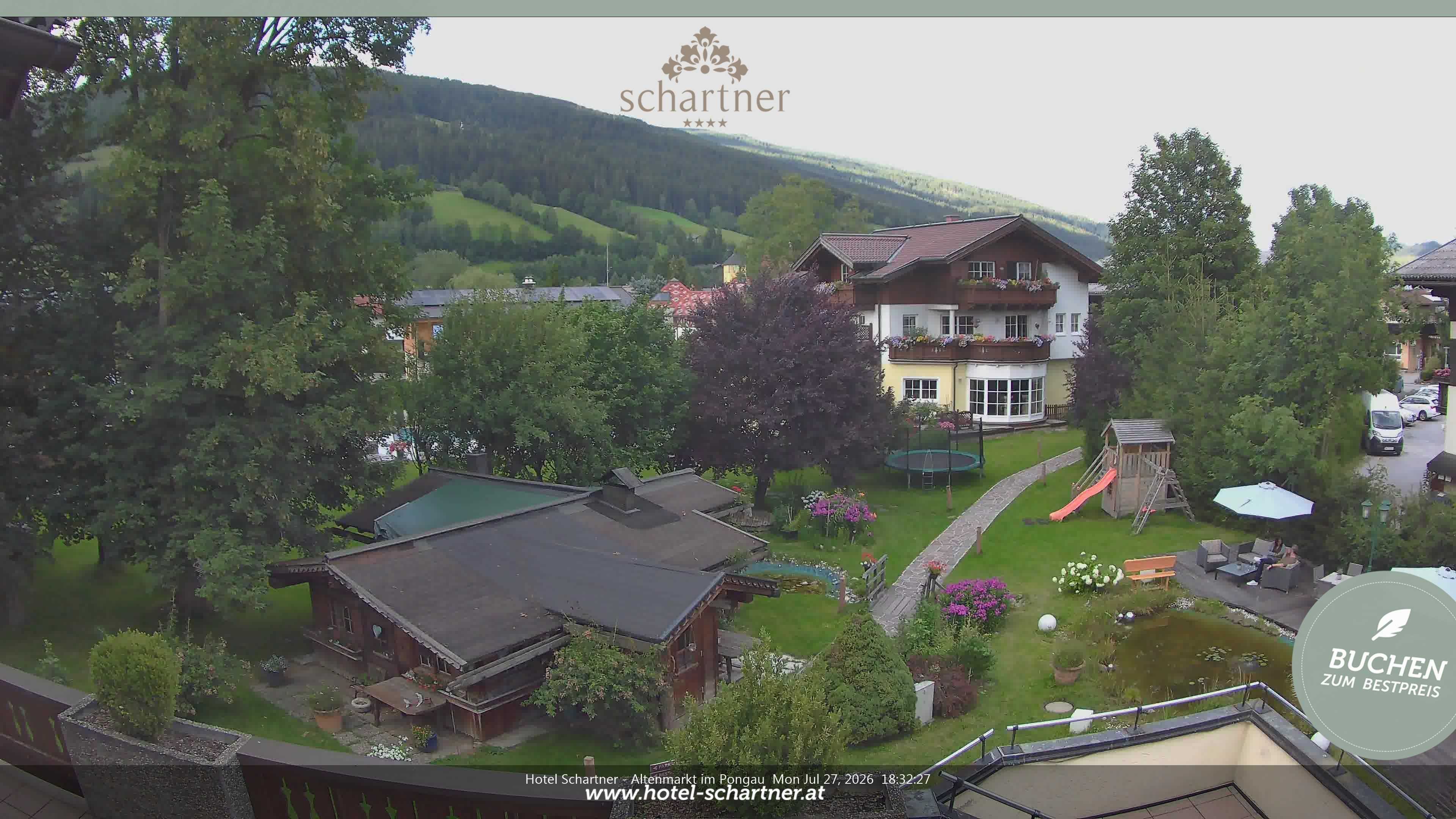 Archiv Foto Webcam Altenmarkt: Hotel Schartner