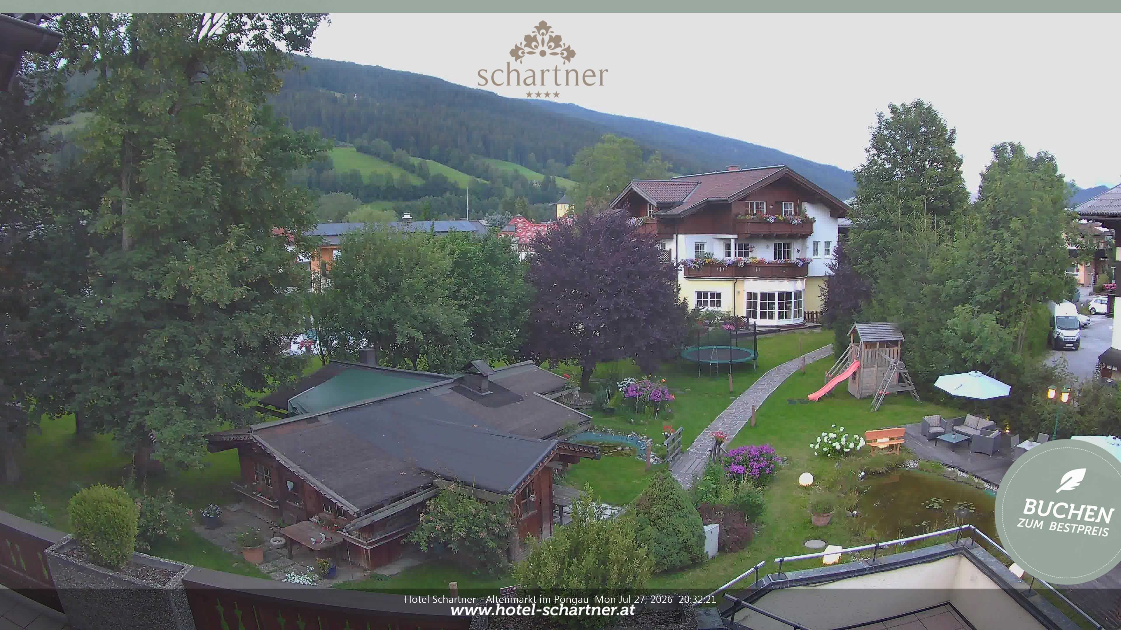 Archiv Foto Webcam Altenmarkt: Hotel Schartner